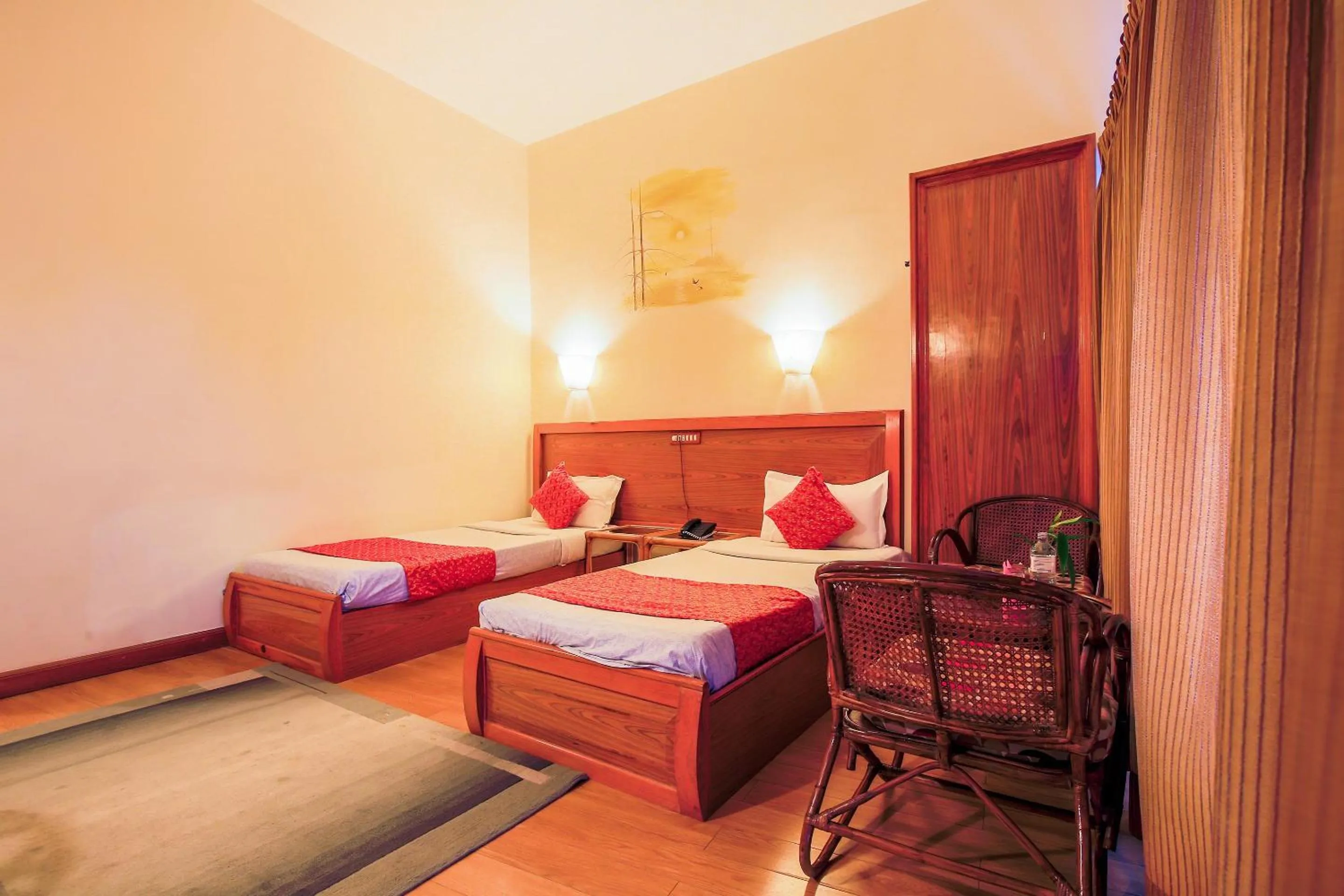 Bed in Siddhartha Hotel Narayangarh