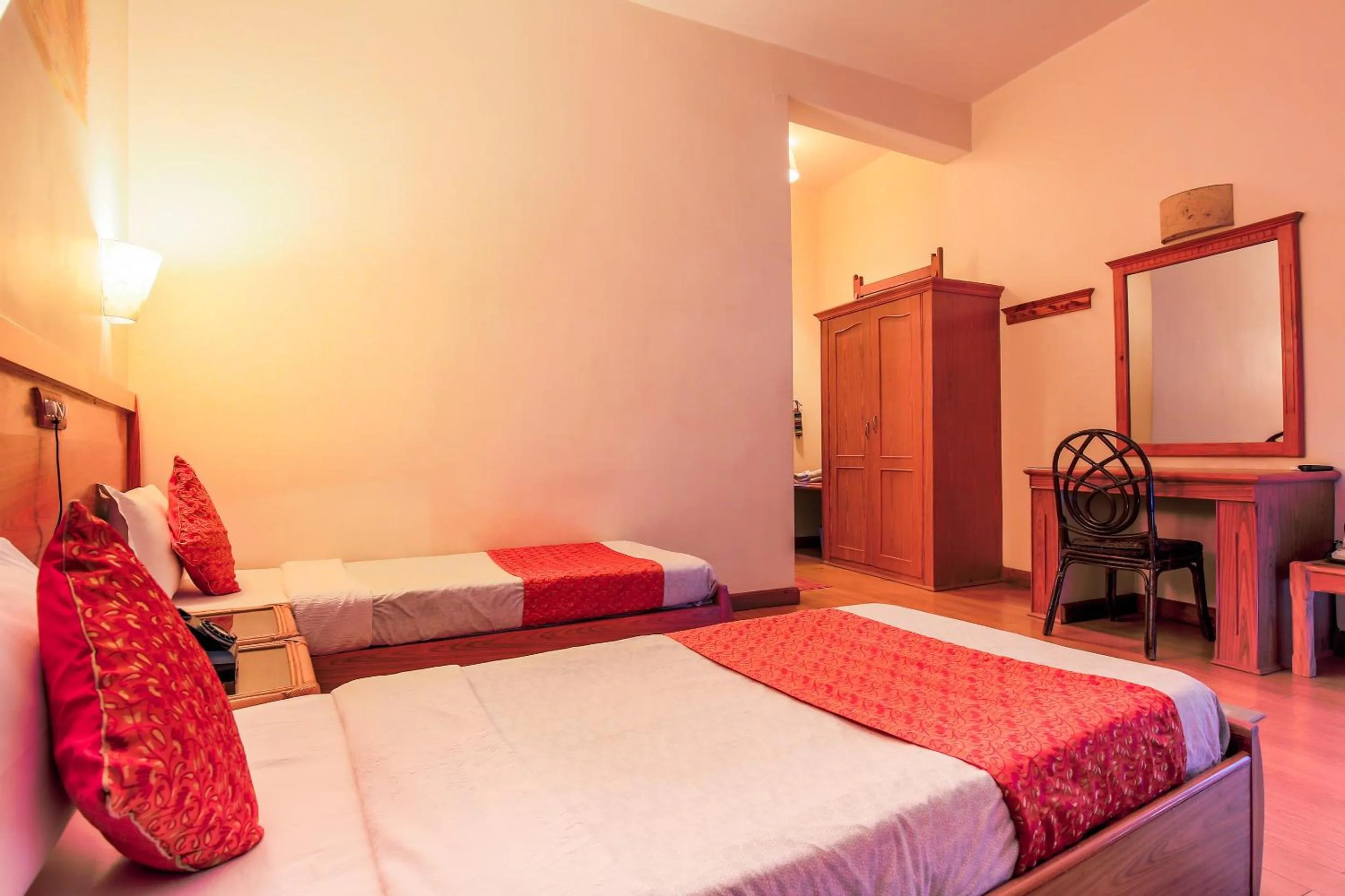 Bed in Siddhartha Hotel Narayangarh