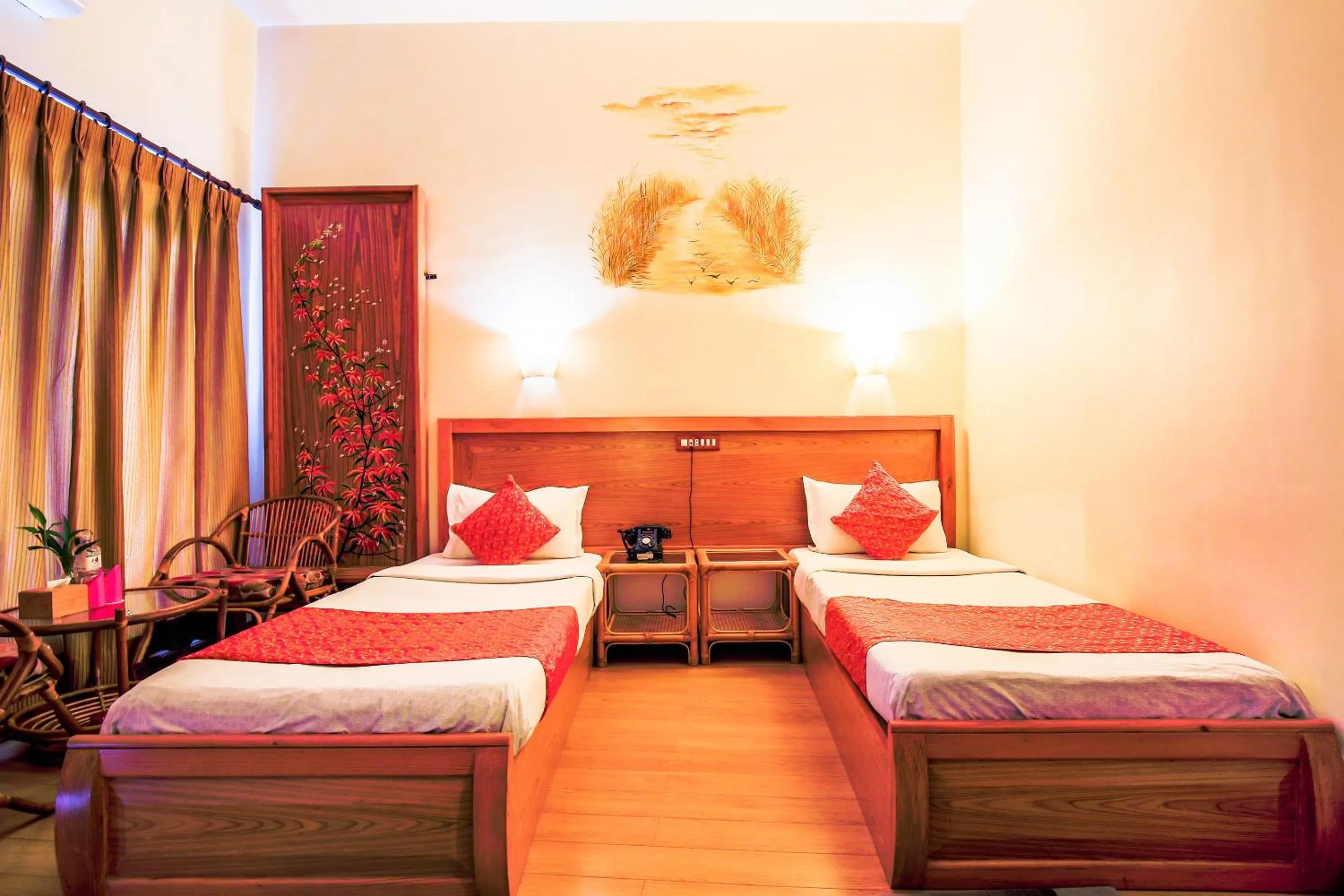 Bed in Siddhartha Hotel Narayangarh