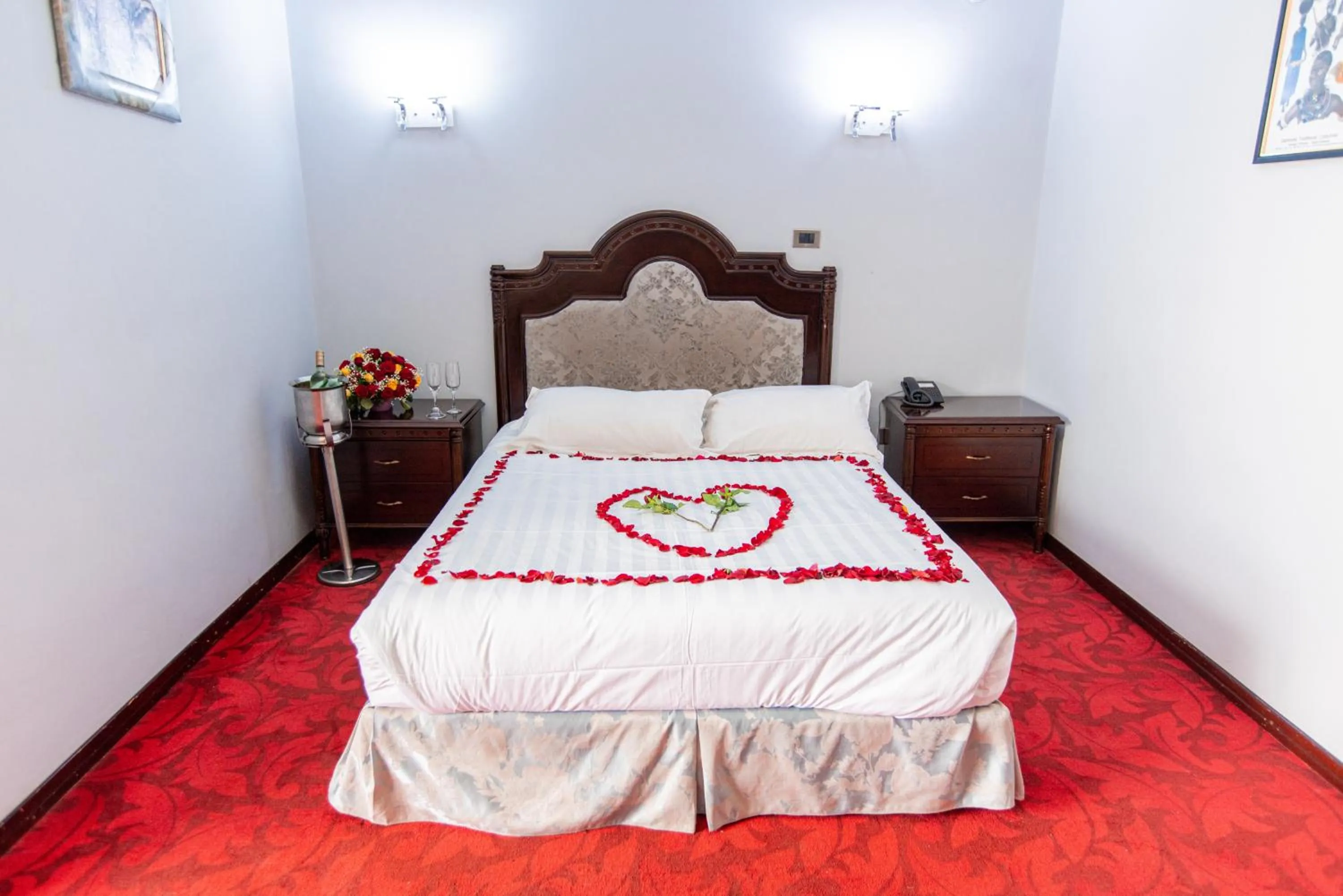 Bed in Ras Amba Hotel