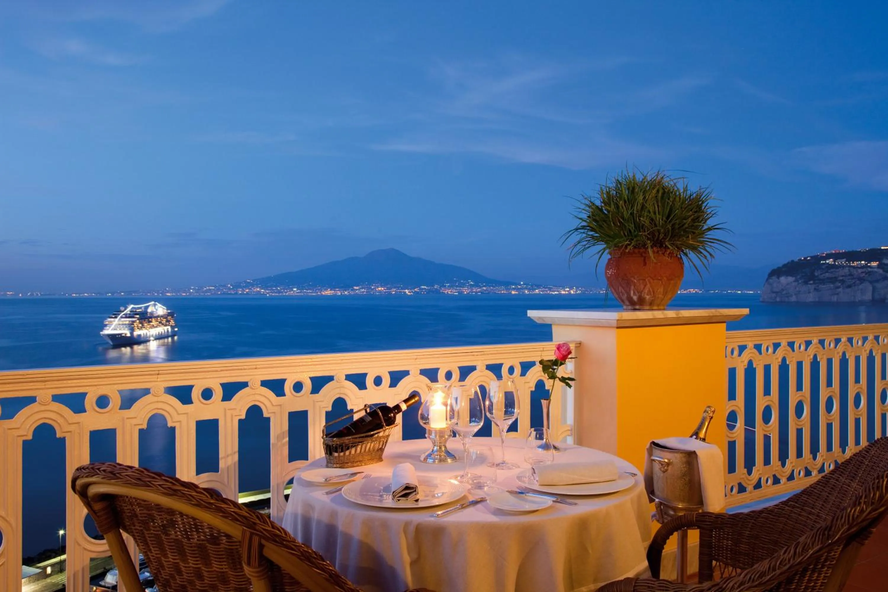 Balcony/Terrace in Grand Hotel Excelsior Vittoria