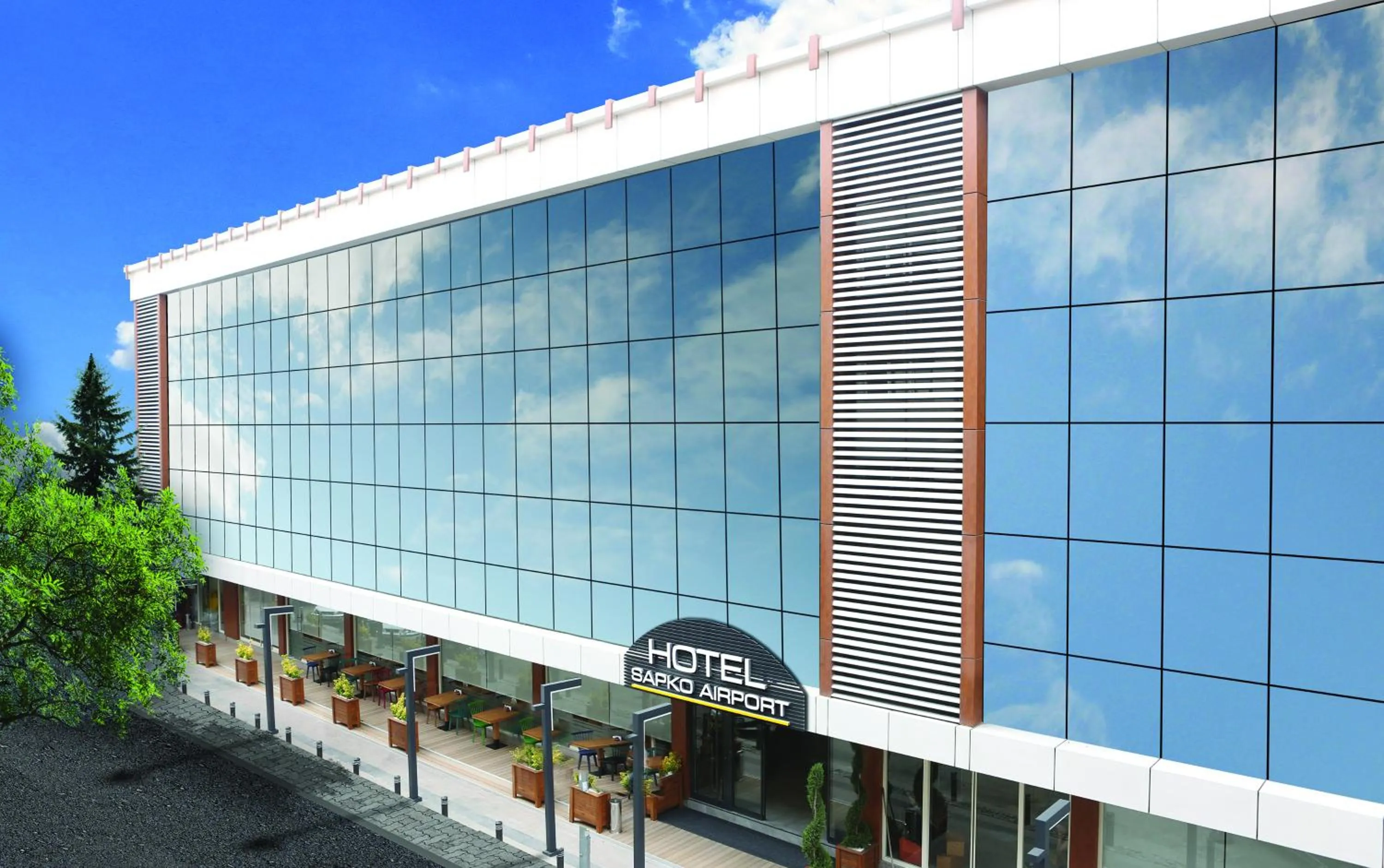 Property building in Sapko Airport Hotel
