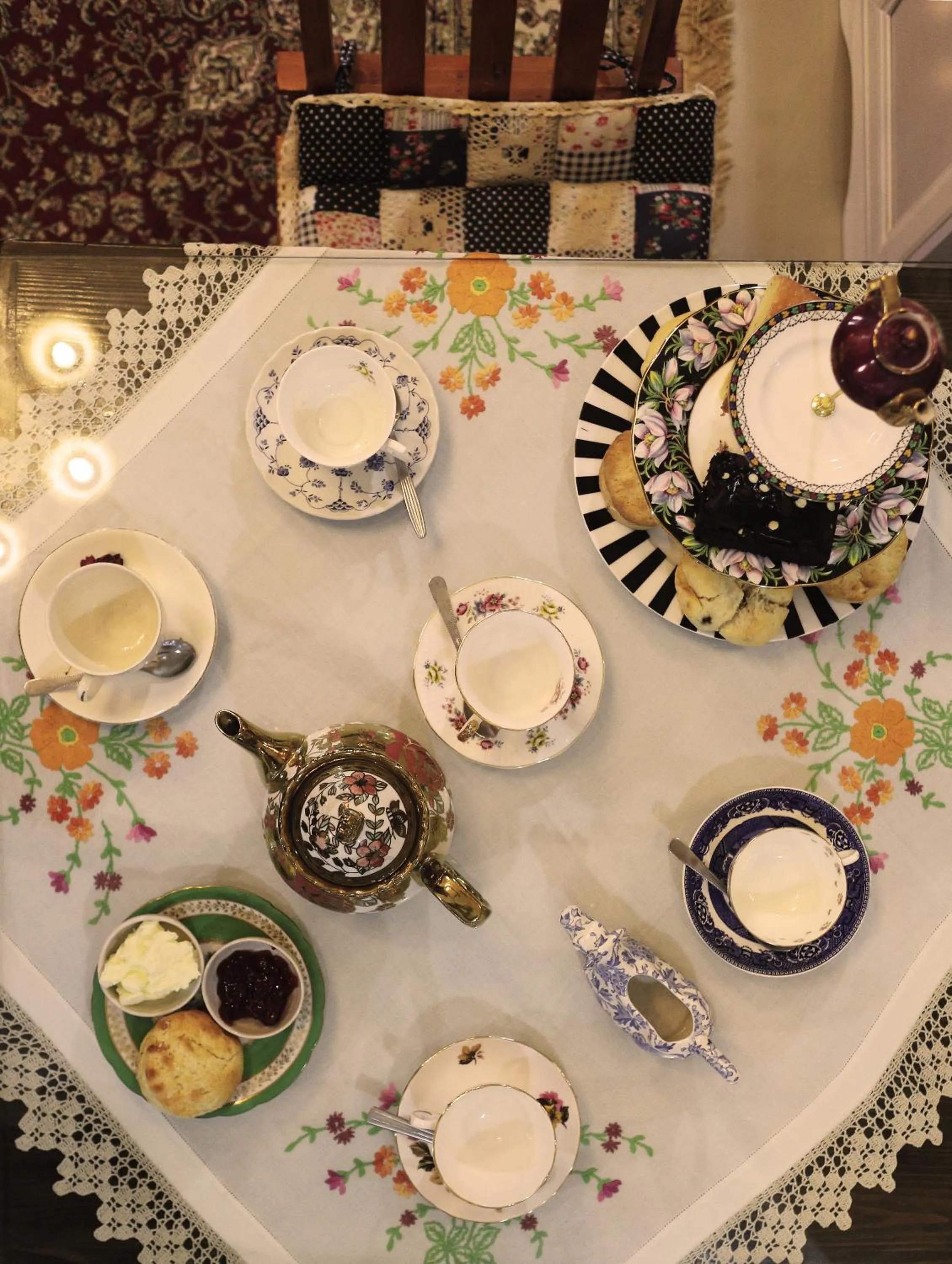 Dining area in The London Tearoom