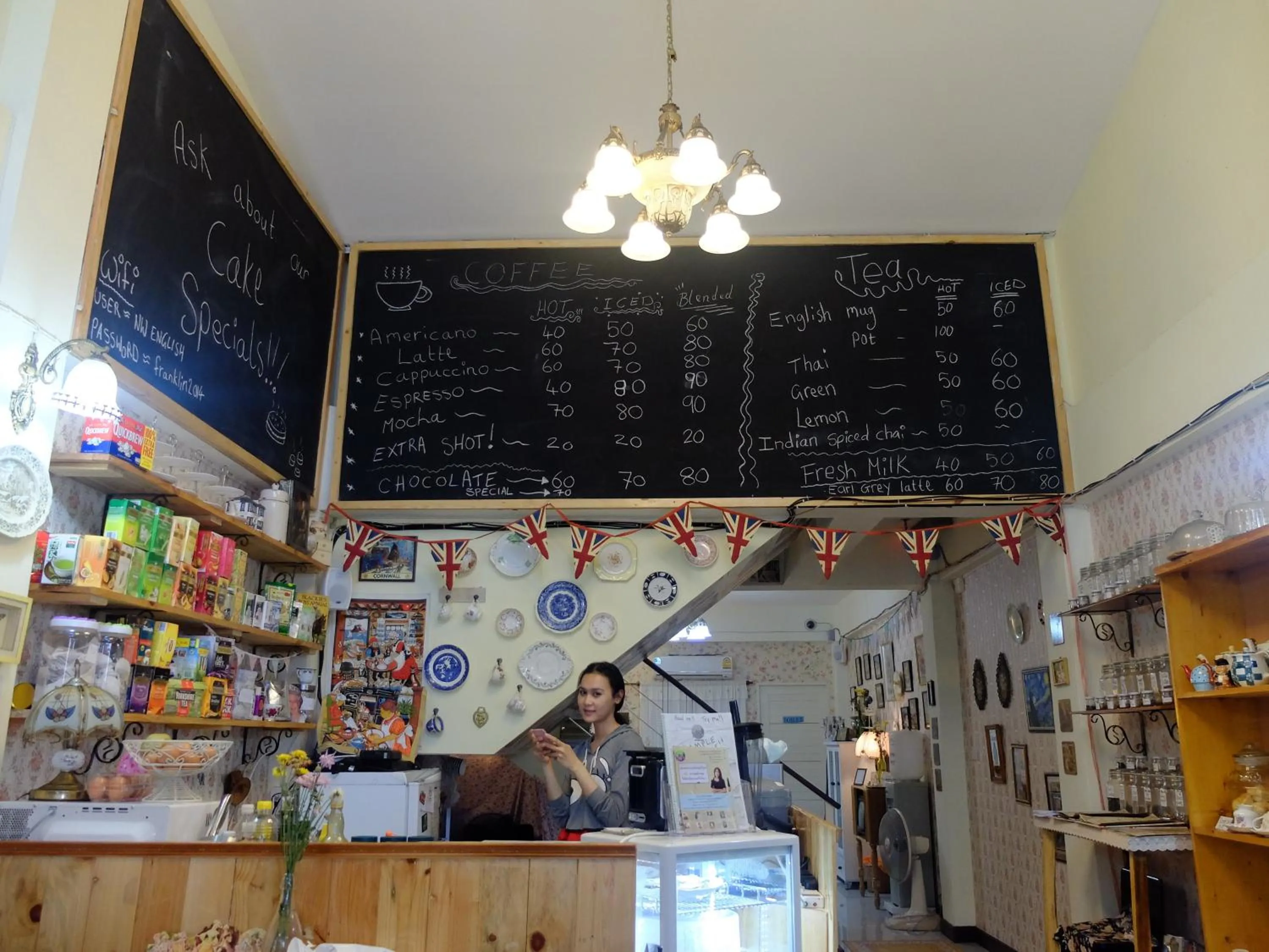 Staff in The London Tearoom