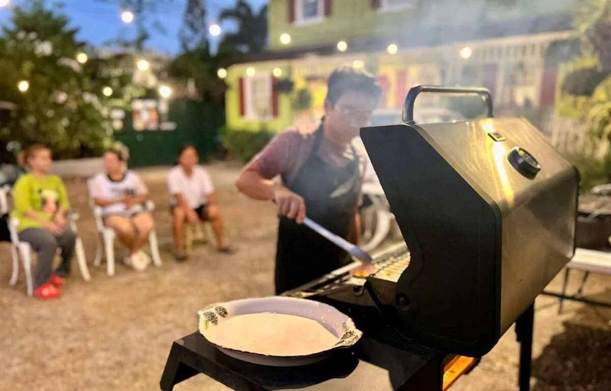 BBQ facilities in Madie's Place B&B with Private Pool in Santa Rosa near Enchanted Kingdom