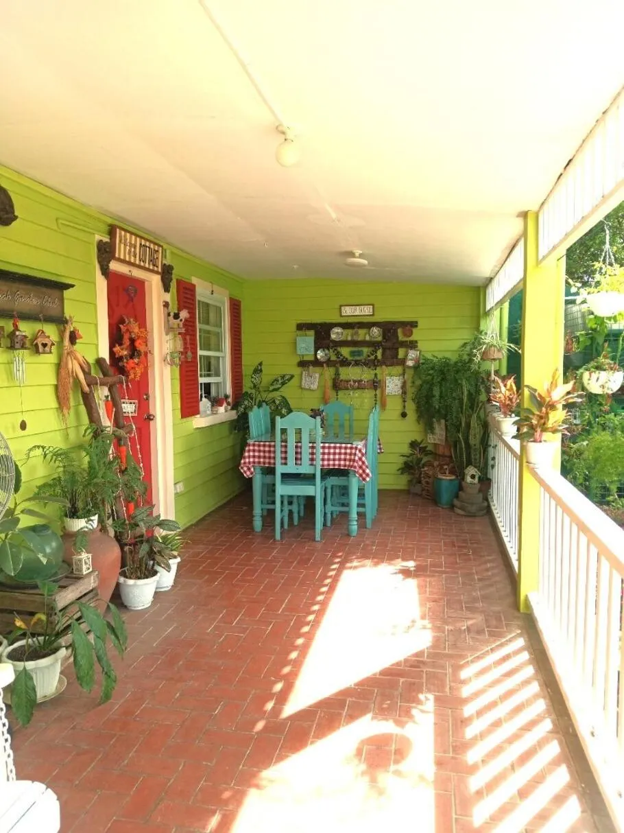 Patio in Madie's Place B&B with Private Pool in Santa Rosa near Enchanted Kingdom