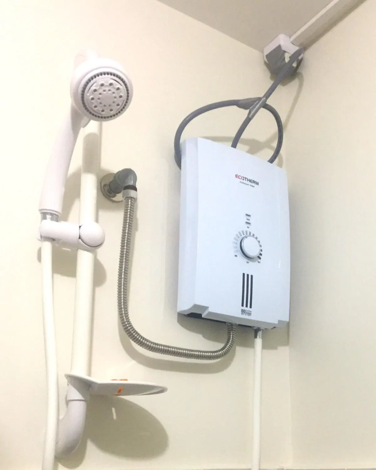 Shower in Madie's Place B&B with Private Pool in Santa Rosa near Enchanted Kingdom