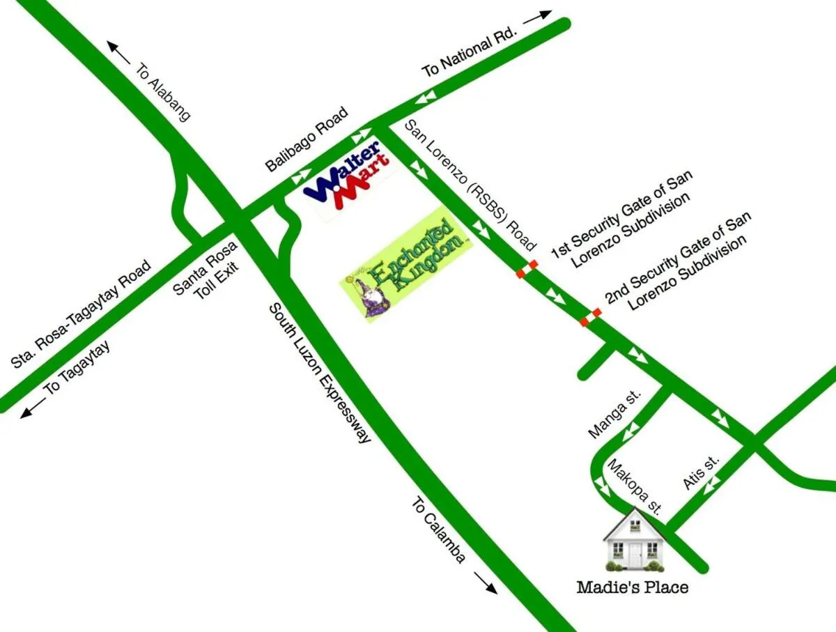 Location in Madie's Place B&B with Private Pool in Santa Rosa near Enchanted Kingdom