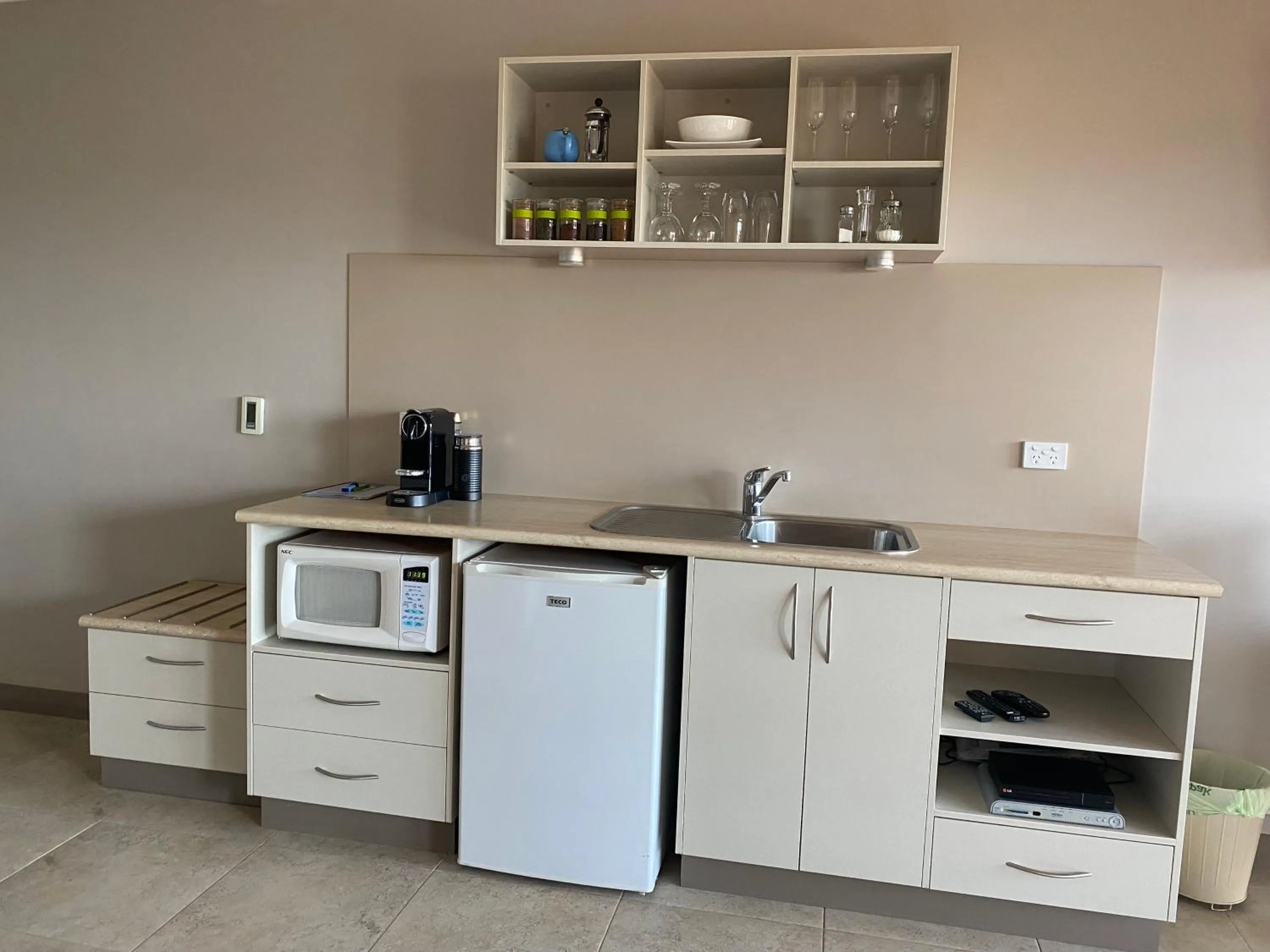 Kitchen or kitchenette in Saltair Luxury Accommodation - Adults Only