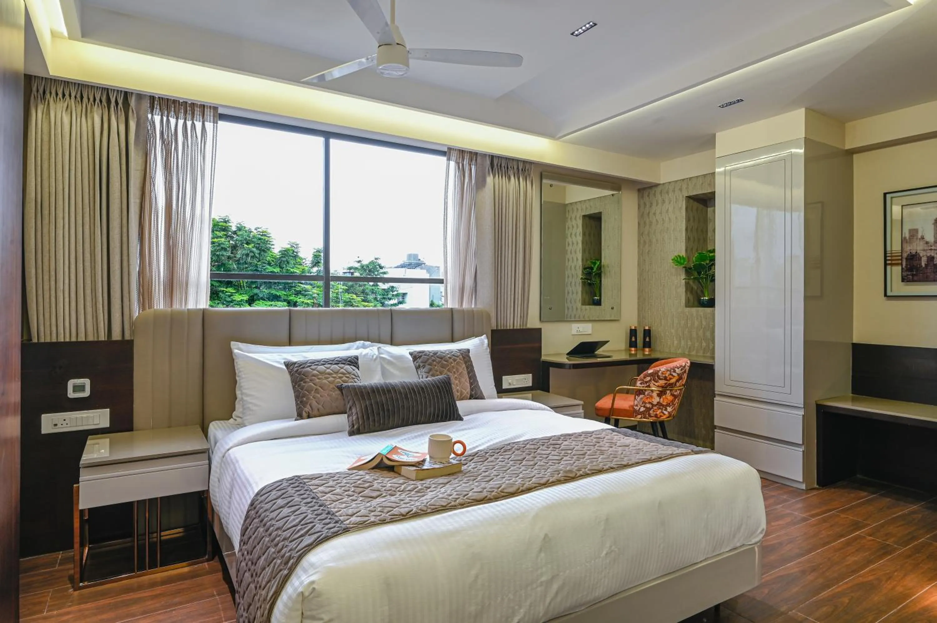 Bedroom, Bed in Hotel Grand Girdhar Premier