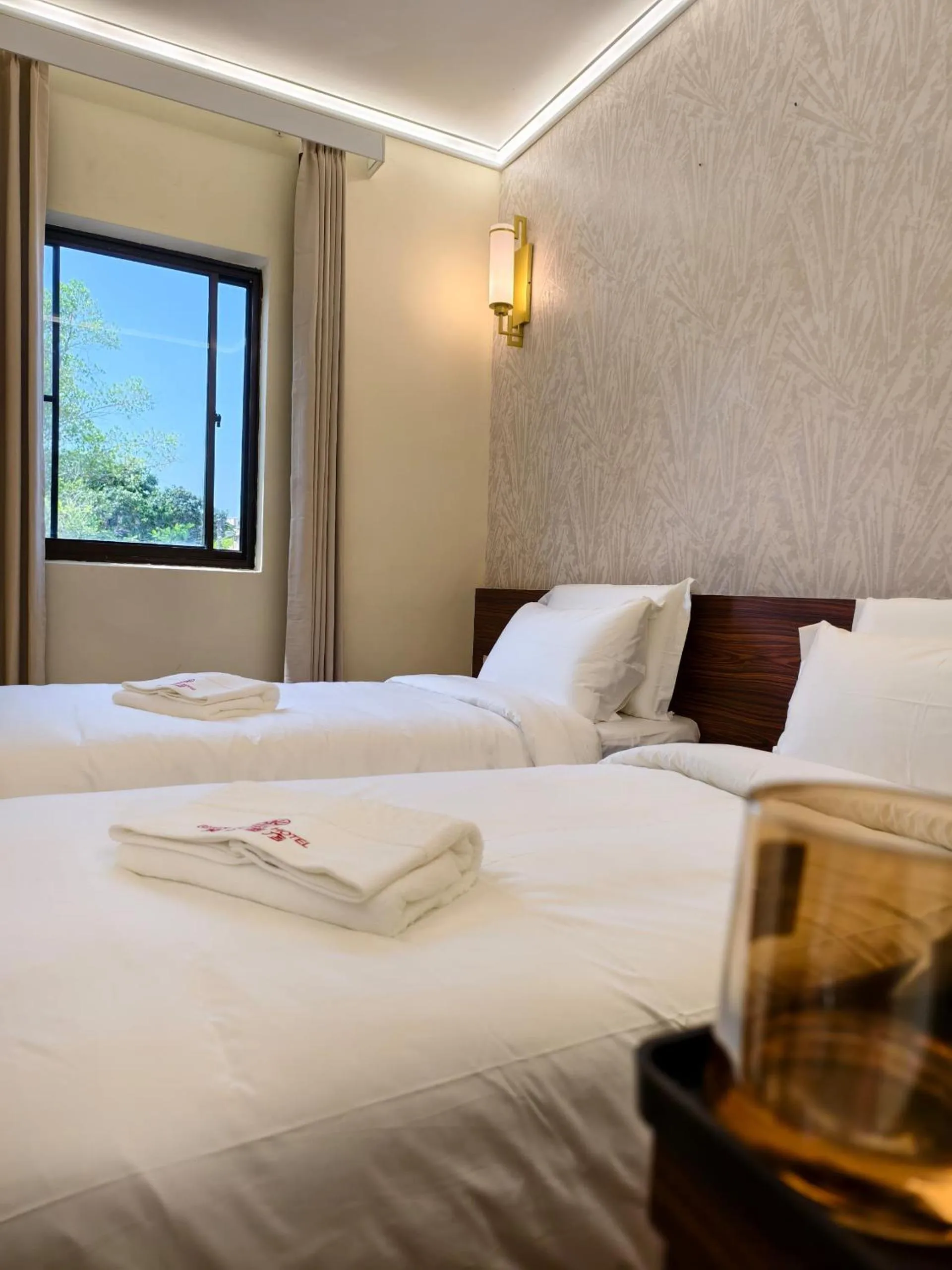 Bed in Guan Gong Hotel Jin Shang Development Jonker Street