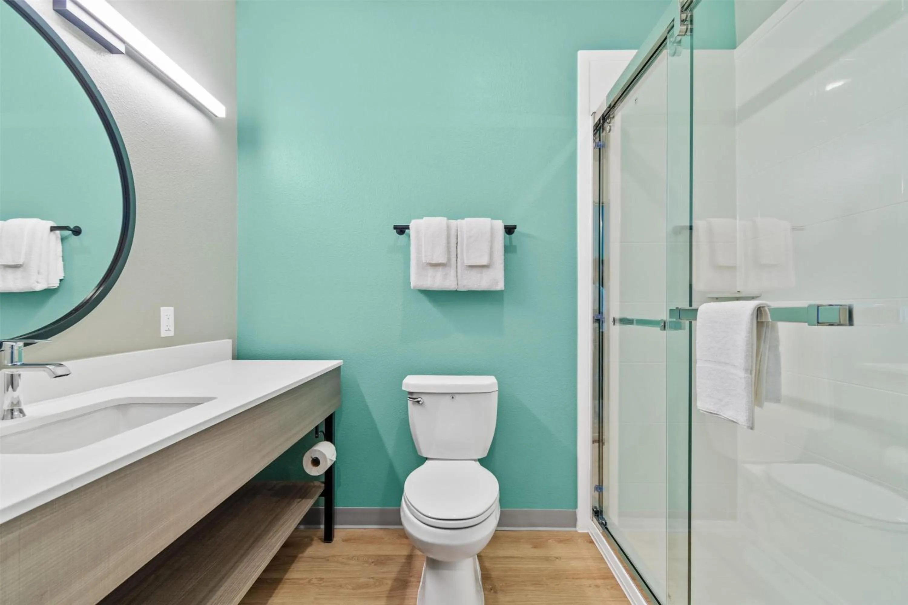 Bathroom in ECHO Suites Extended Stay by Wyndham Houston Katy West