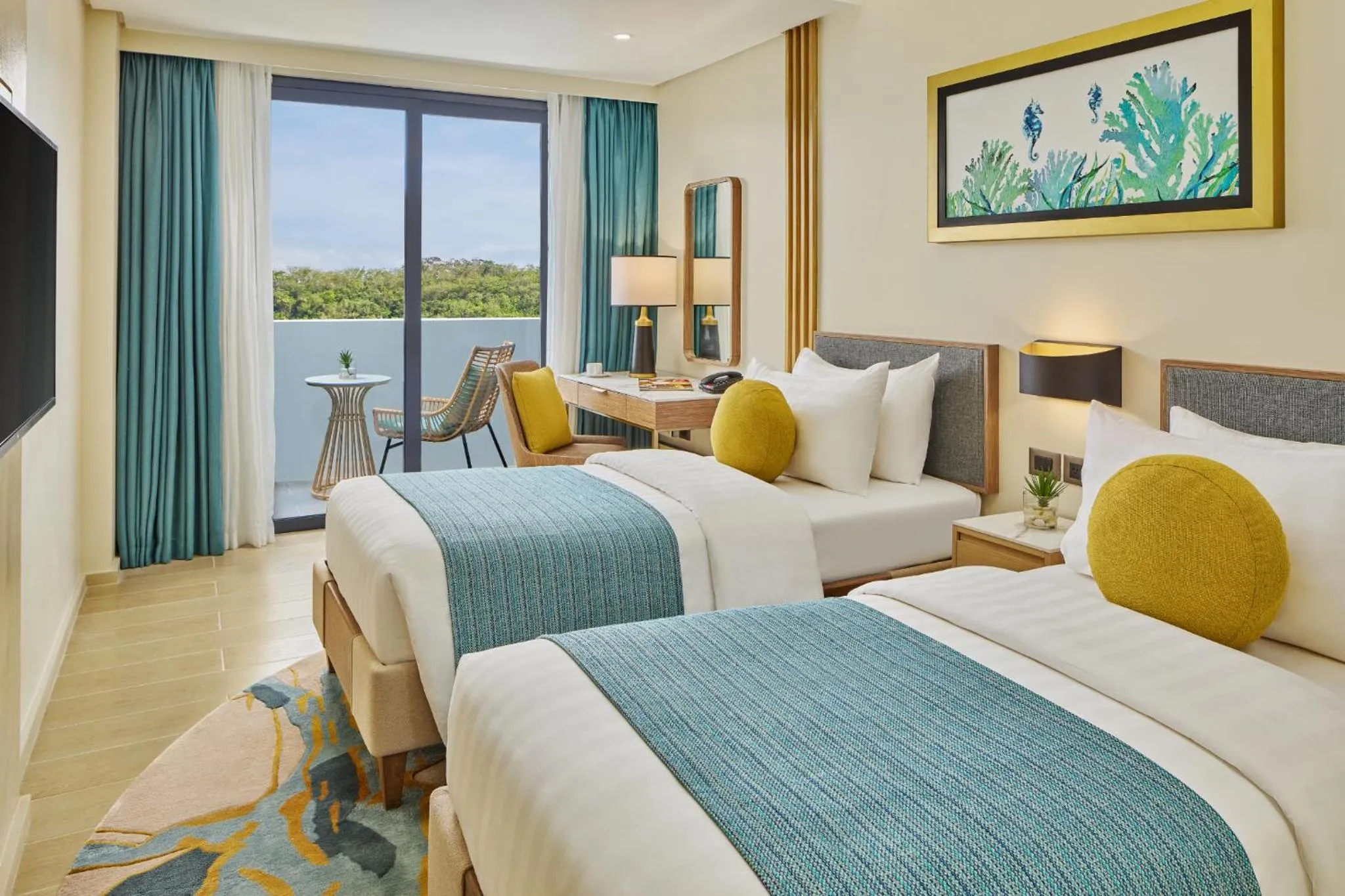 Bed in Chancellor Hotel Boracay