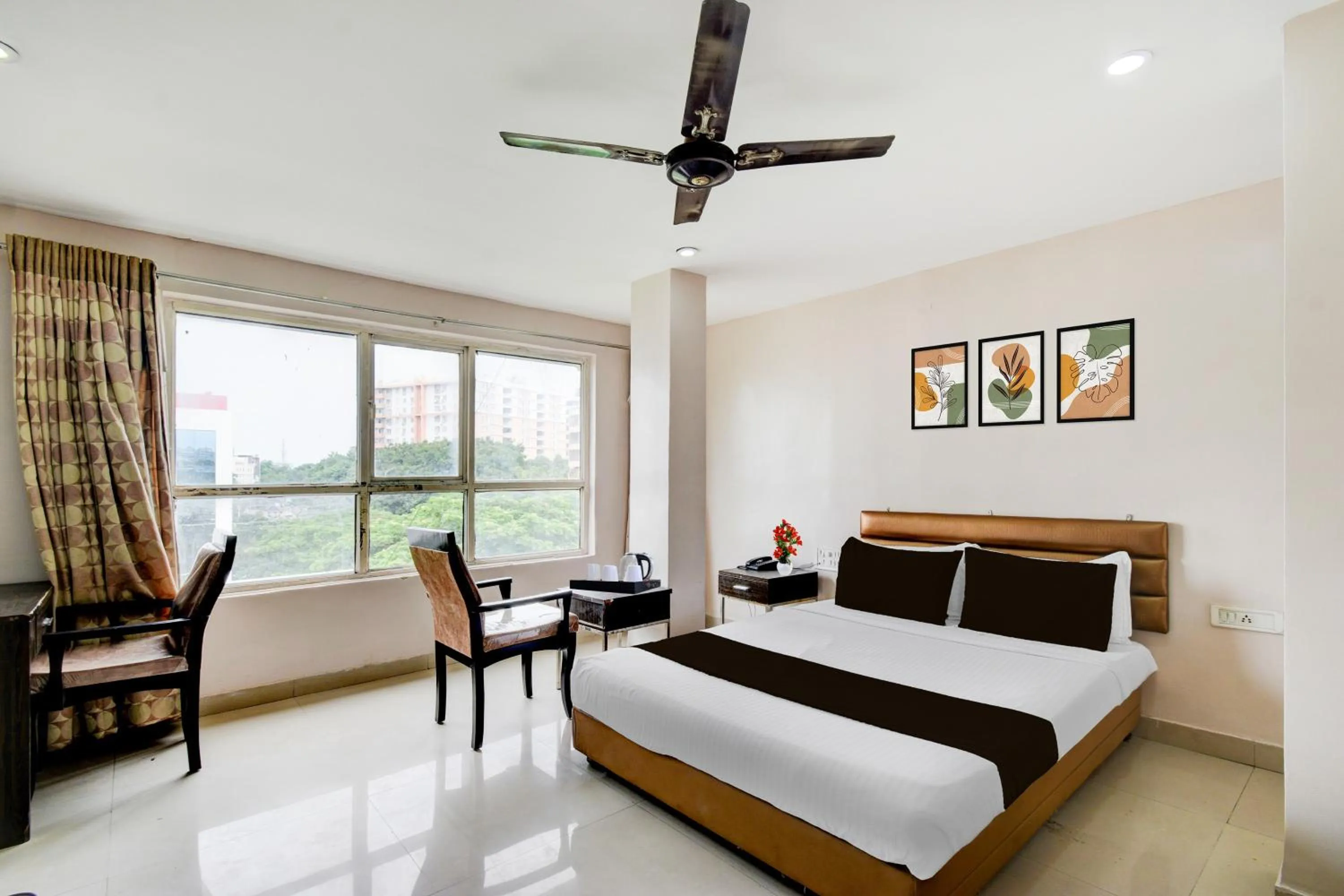 Bedroom, Bed in Townhouse Narayanaguda Metro Station Formerly Hotel Anshu Grand