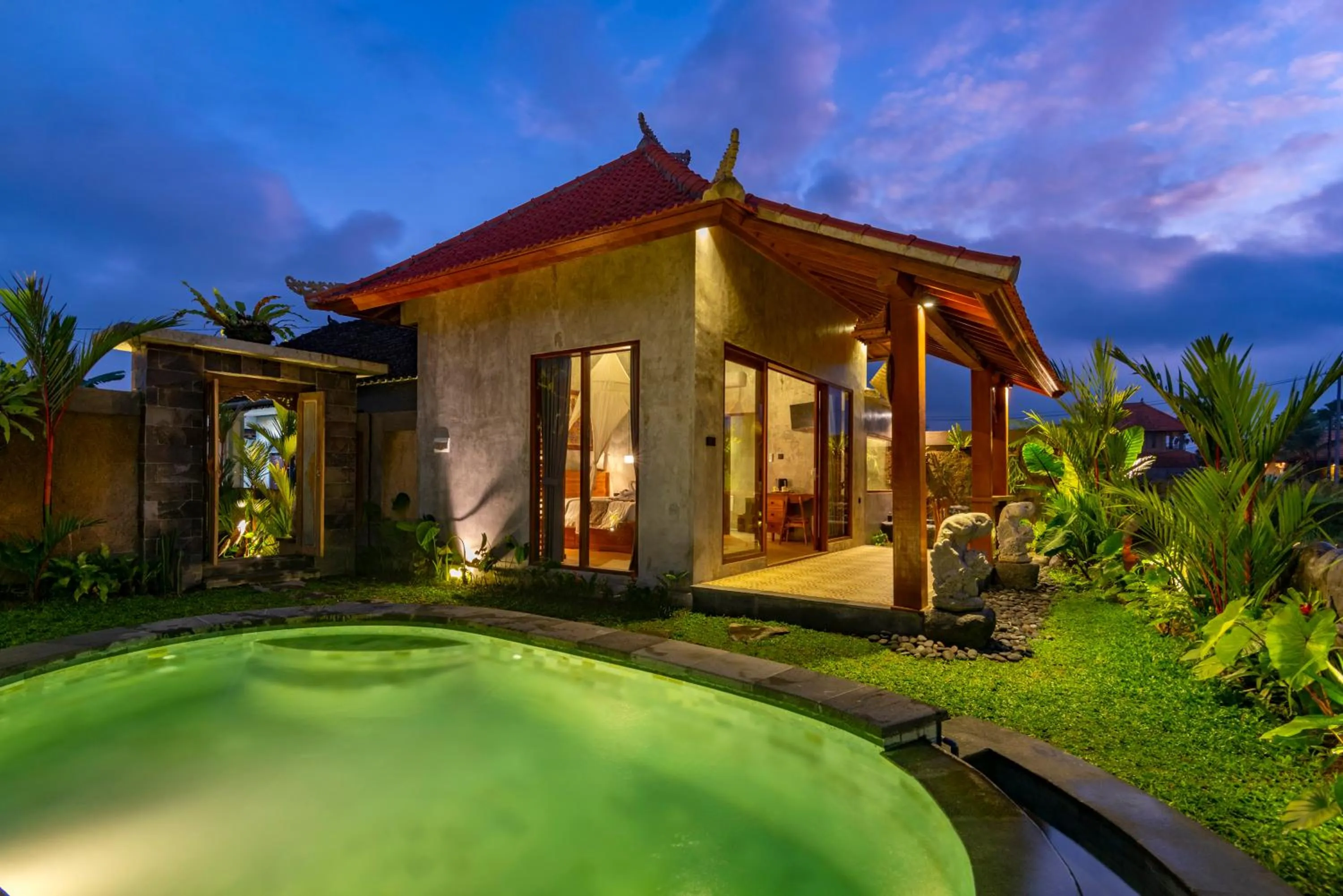 Swimming pool in Seelong Villa Ubud by Dhananjaya Hospitality
