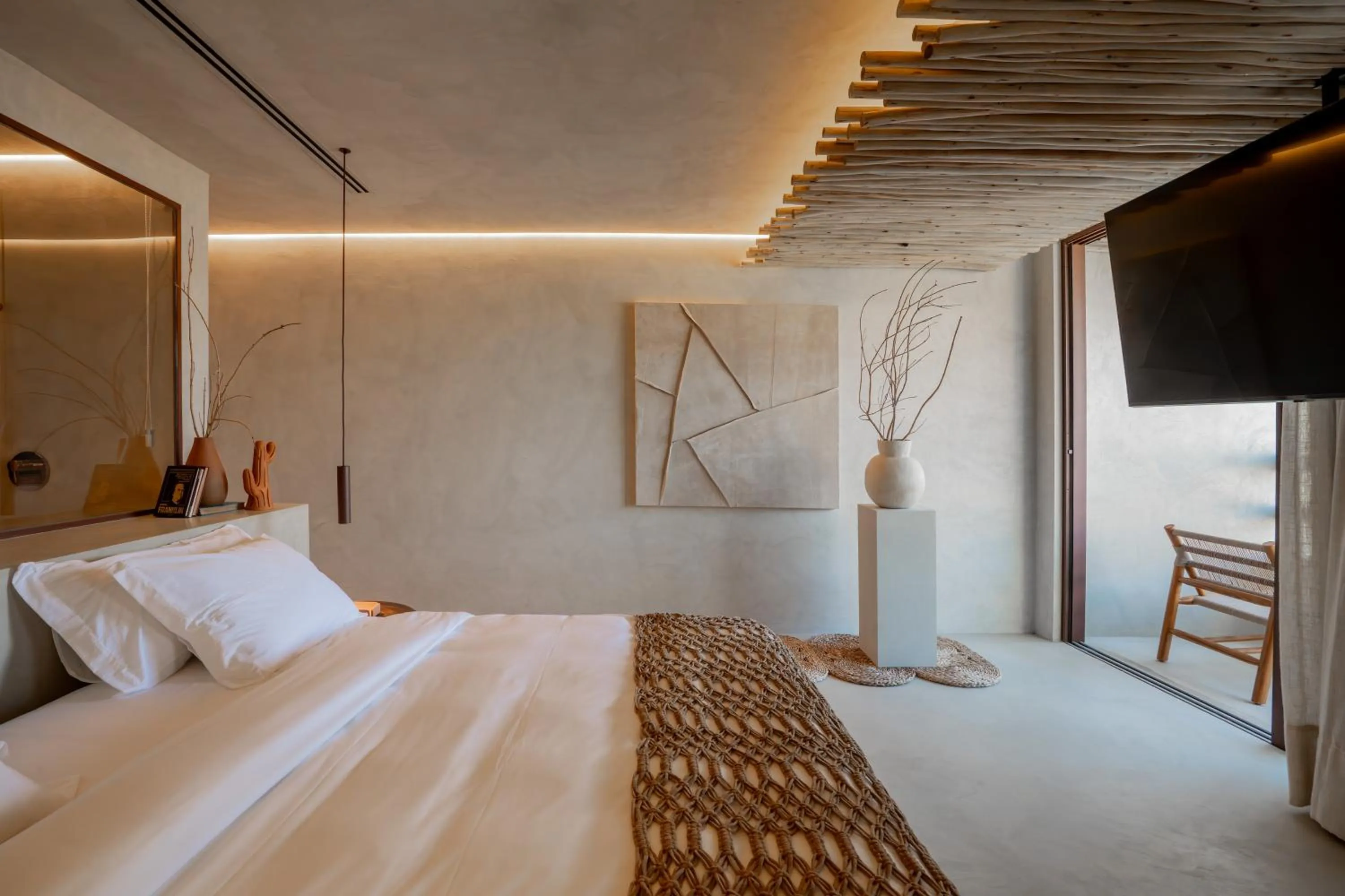 Bed in Mana Cumbuco Hotel