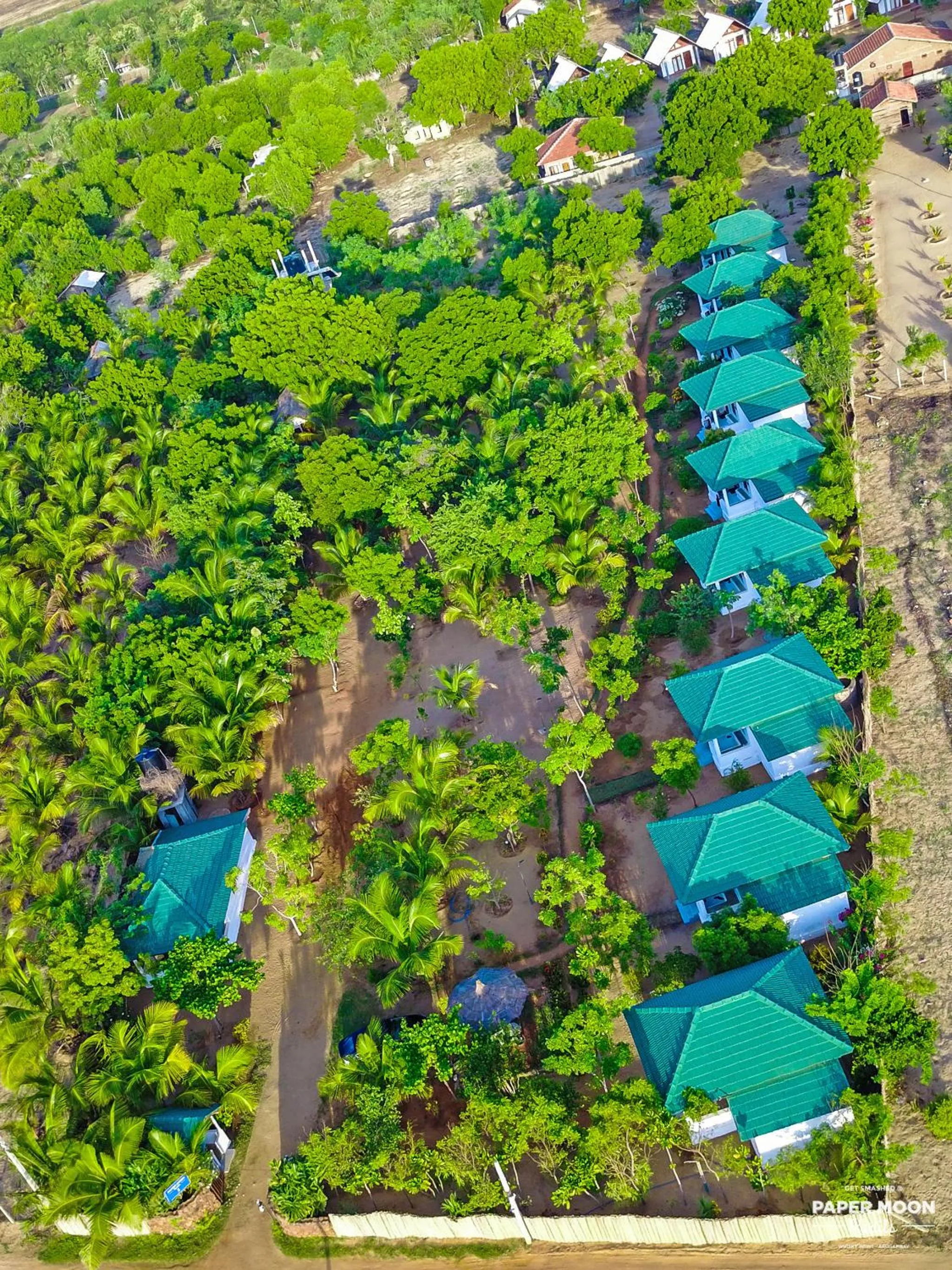 Bird's eye view in Paper Moon Kudils