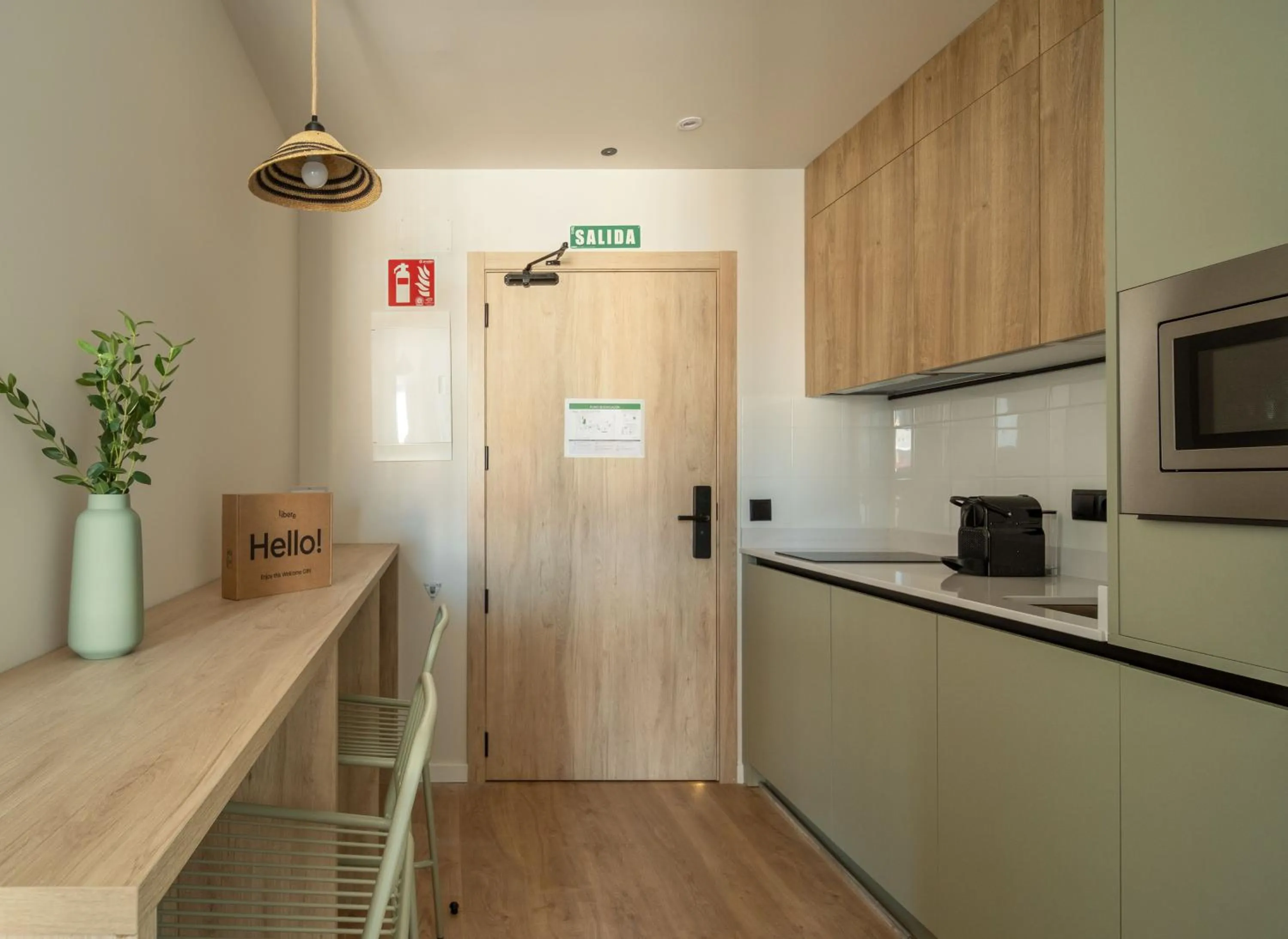 Kitchen or kitchenette in Líbere Pamplona Universidad