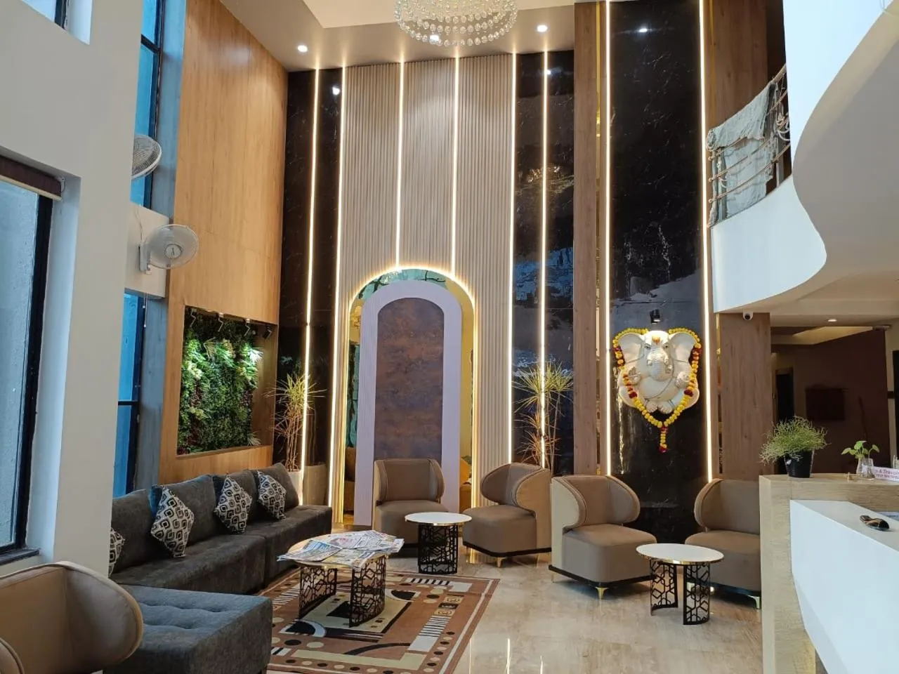 Lobby or reception in Hotel Vaishnavi