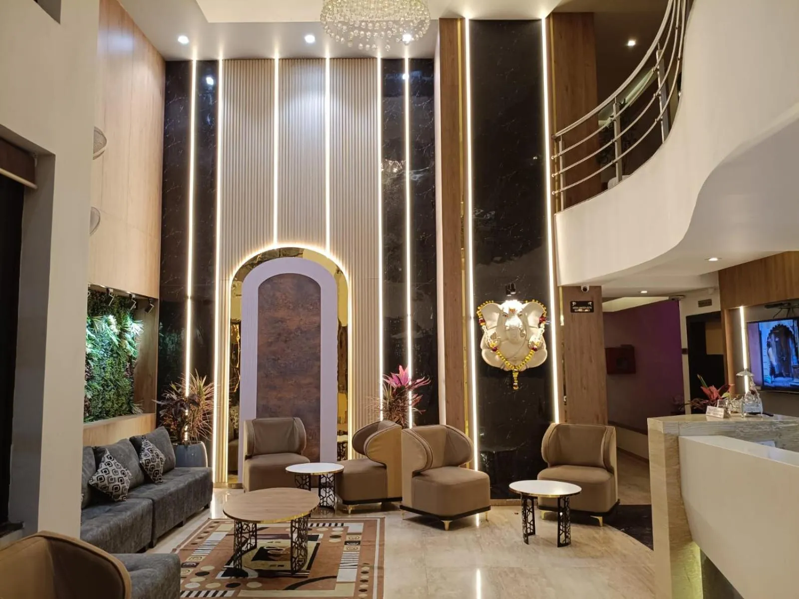 Lobby or reception in Hotel Vaishnavi