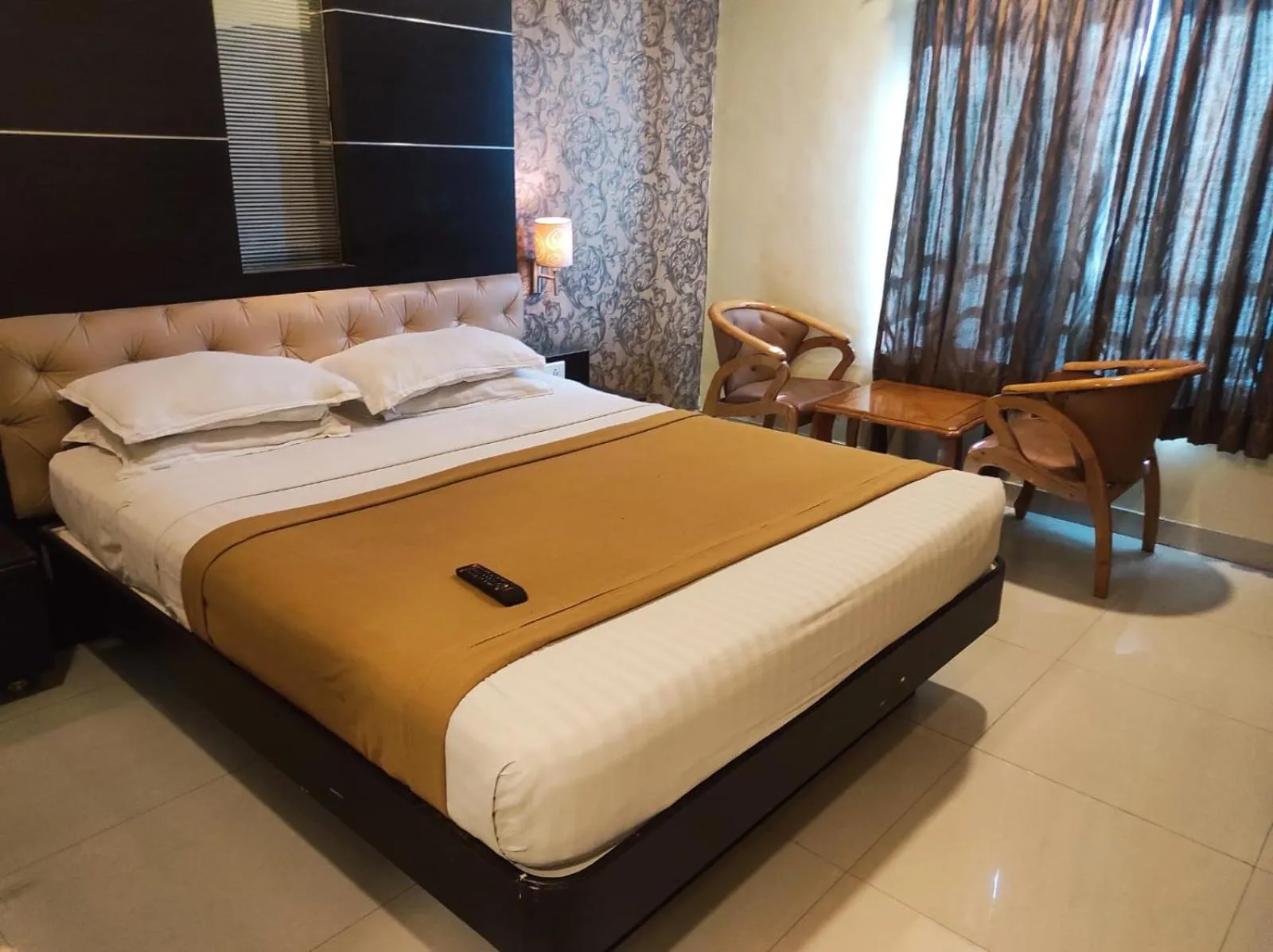 Bed in Hotel Vaishnavi