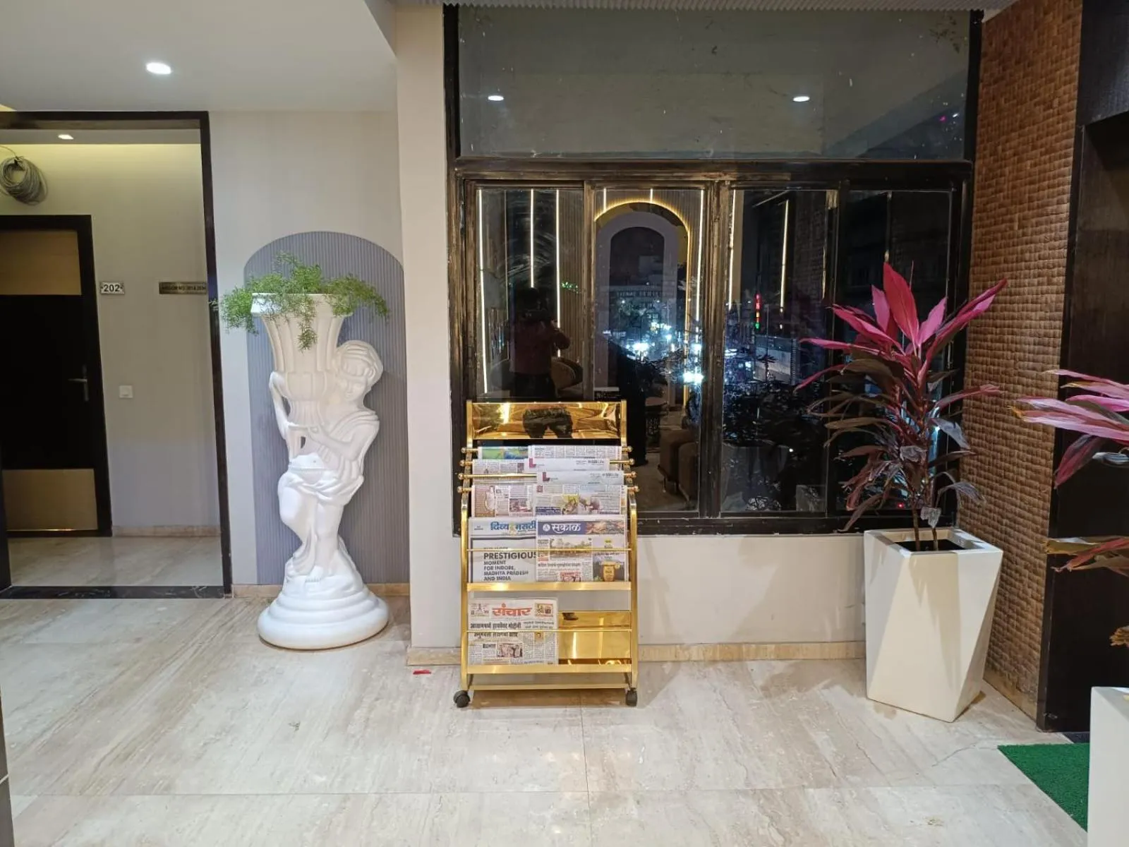 Lobby or reception in Hotel Vaishnavi