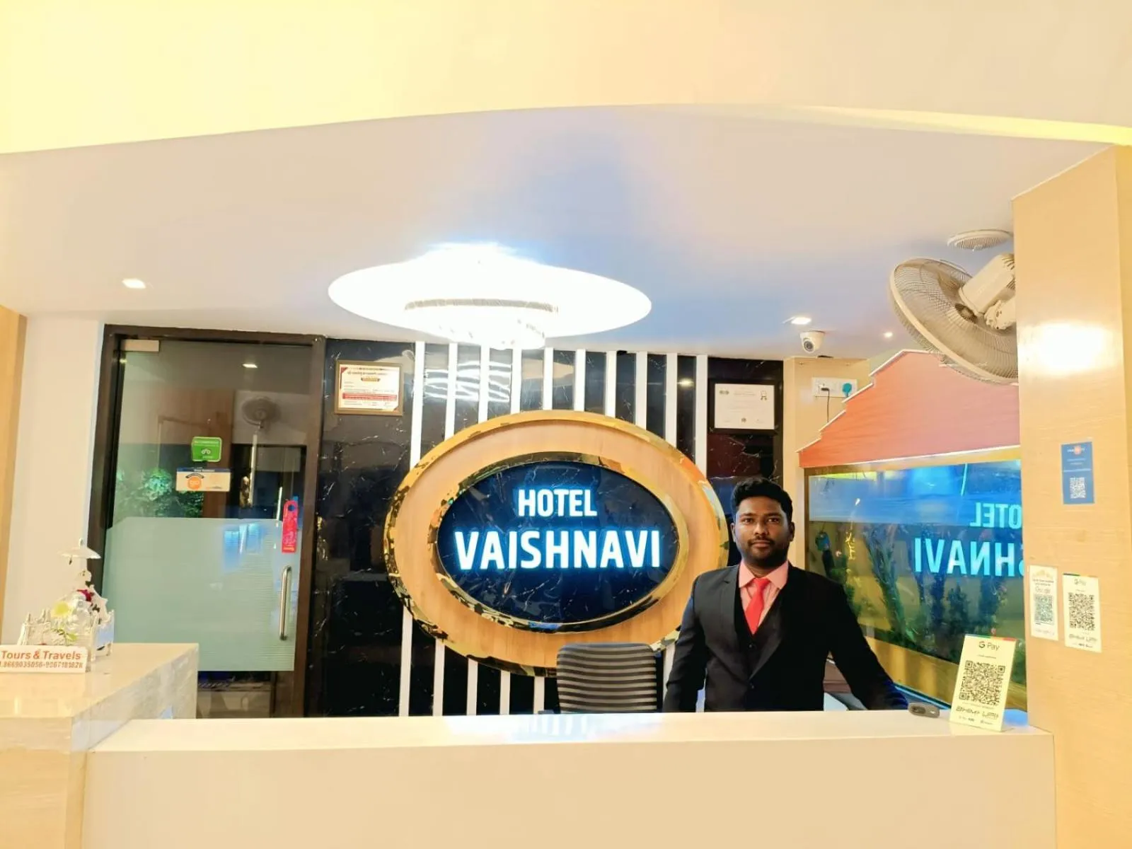 Lobby or reception in Hotel Vaishnavi