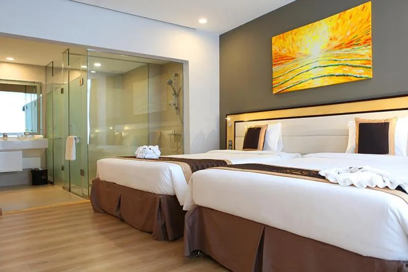 Bed in Dragon Sea Hotel