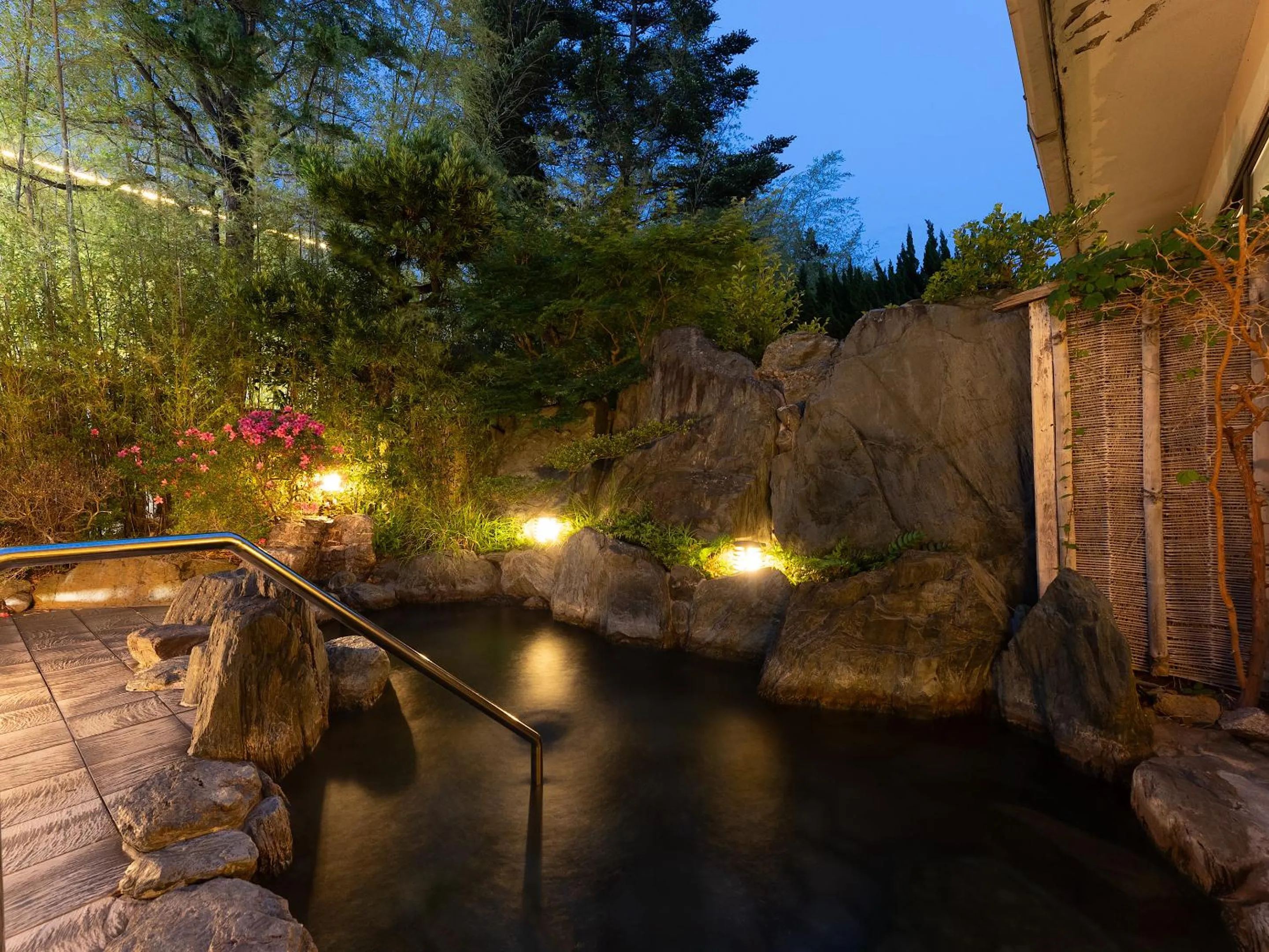 Open Air Bath in Livemax Resort Yuhigaura Kitu Onsen