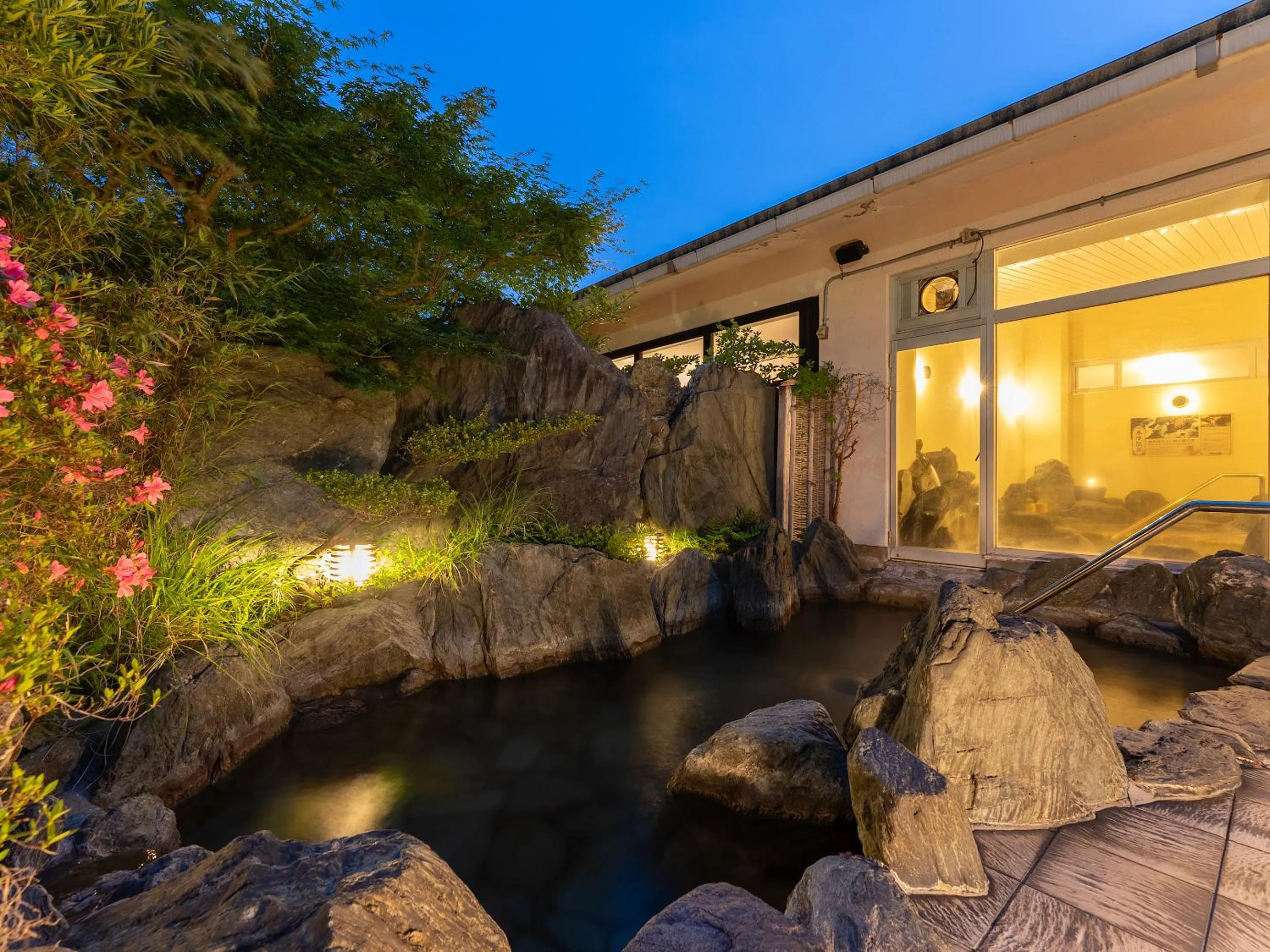 Open Air Bath in Livemax Resort Yuhigaura Kitu Onsen
