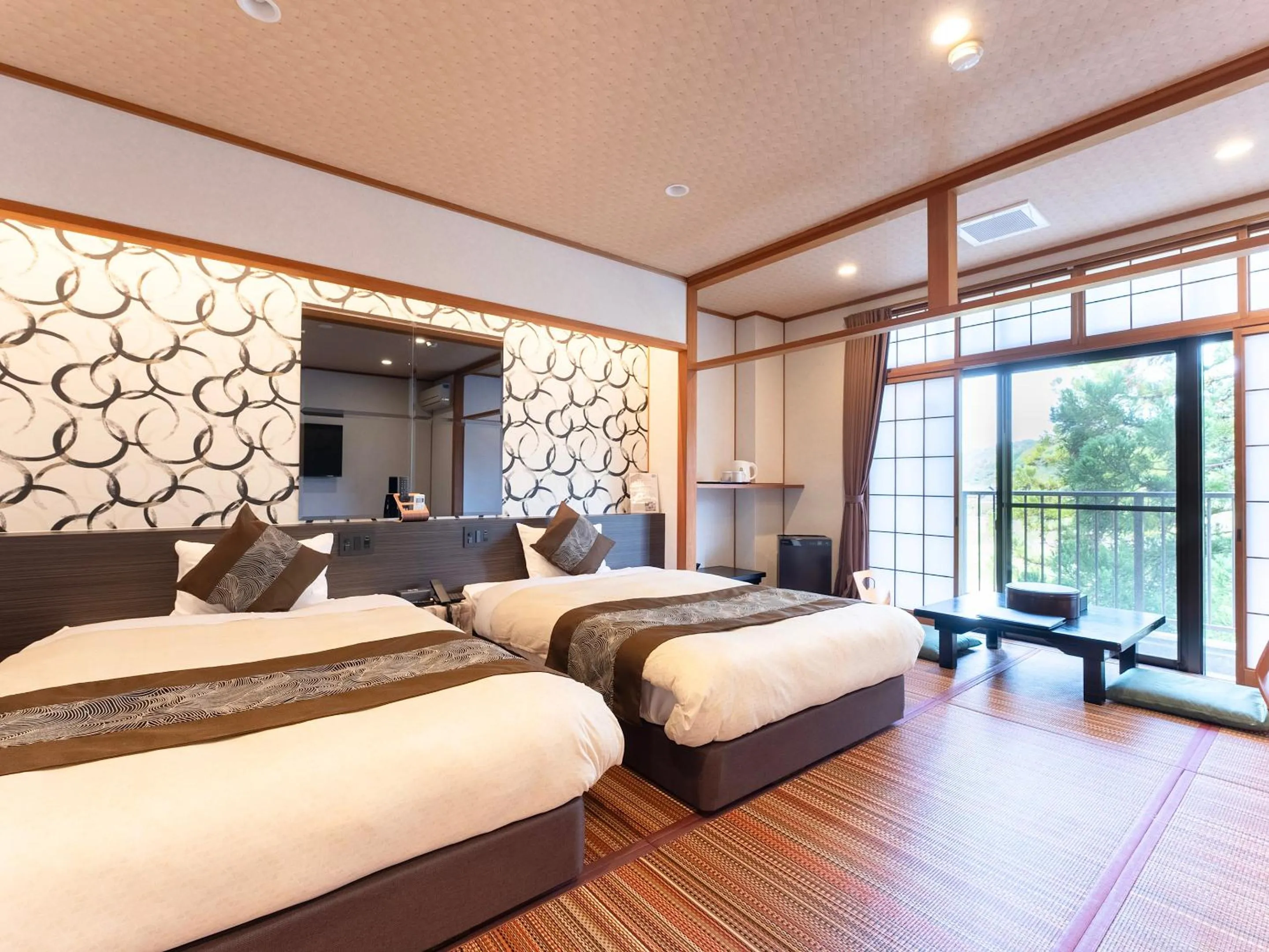 Bed in Livemax Resort Yuhigaura Kitu Onsen