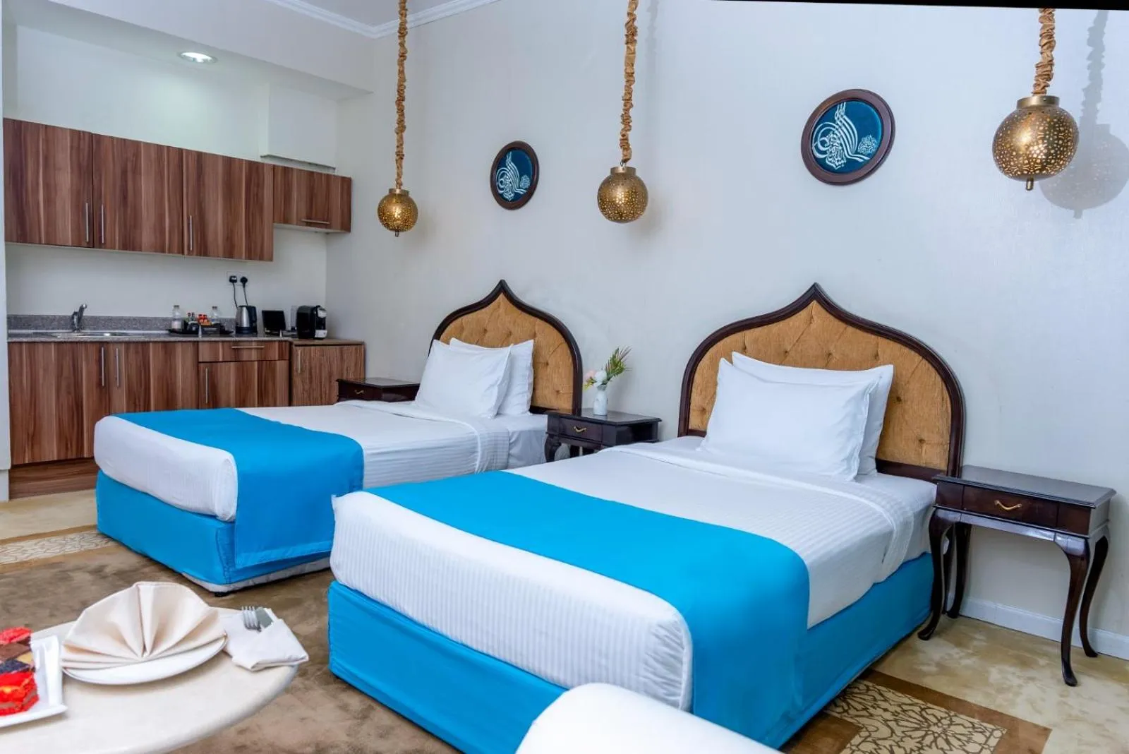 Bed in Saraya Corniche Hotel