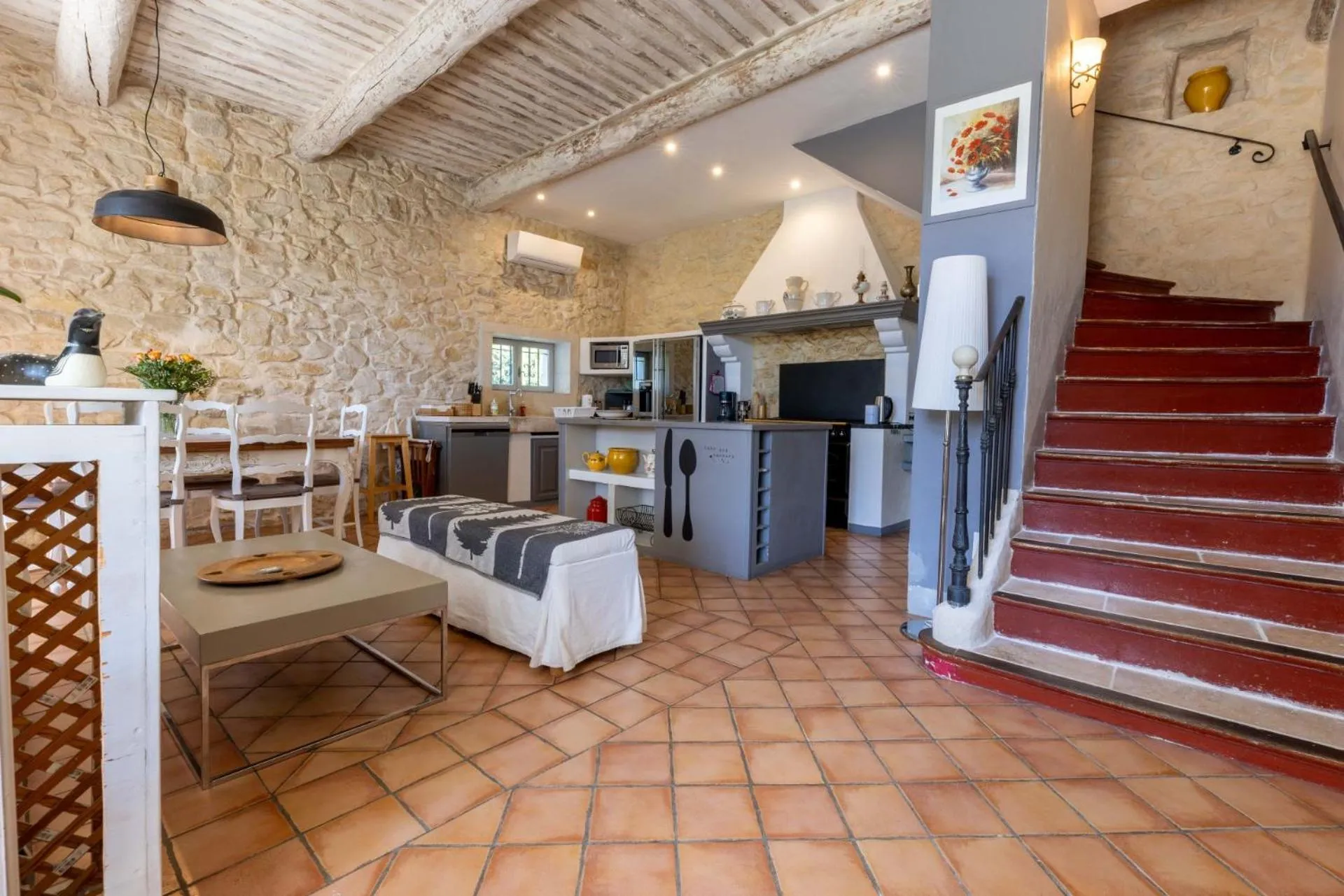 Living room in La Bastide des Amouriers