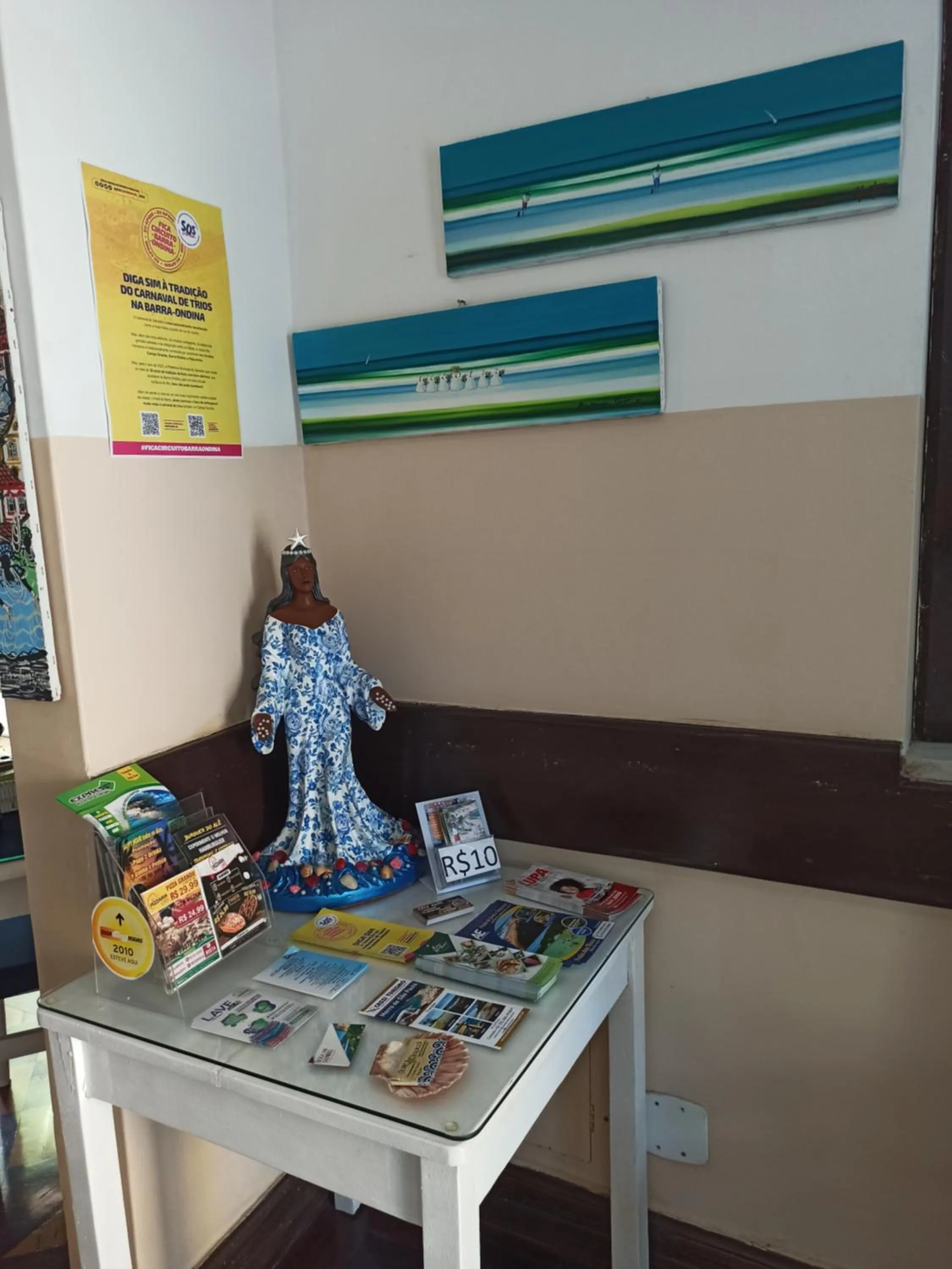 Decorative detail in Pousada Estrela do Mar