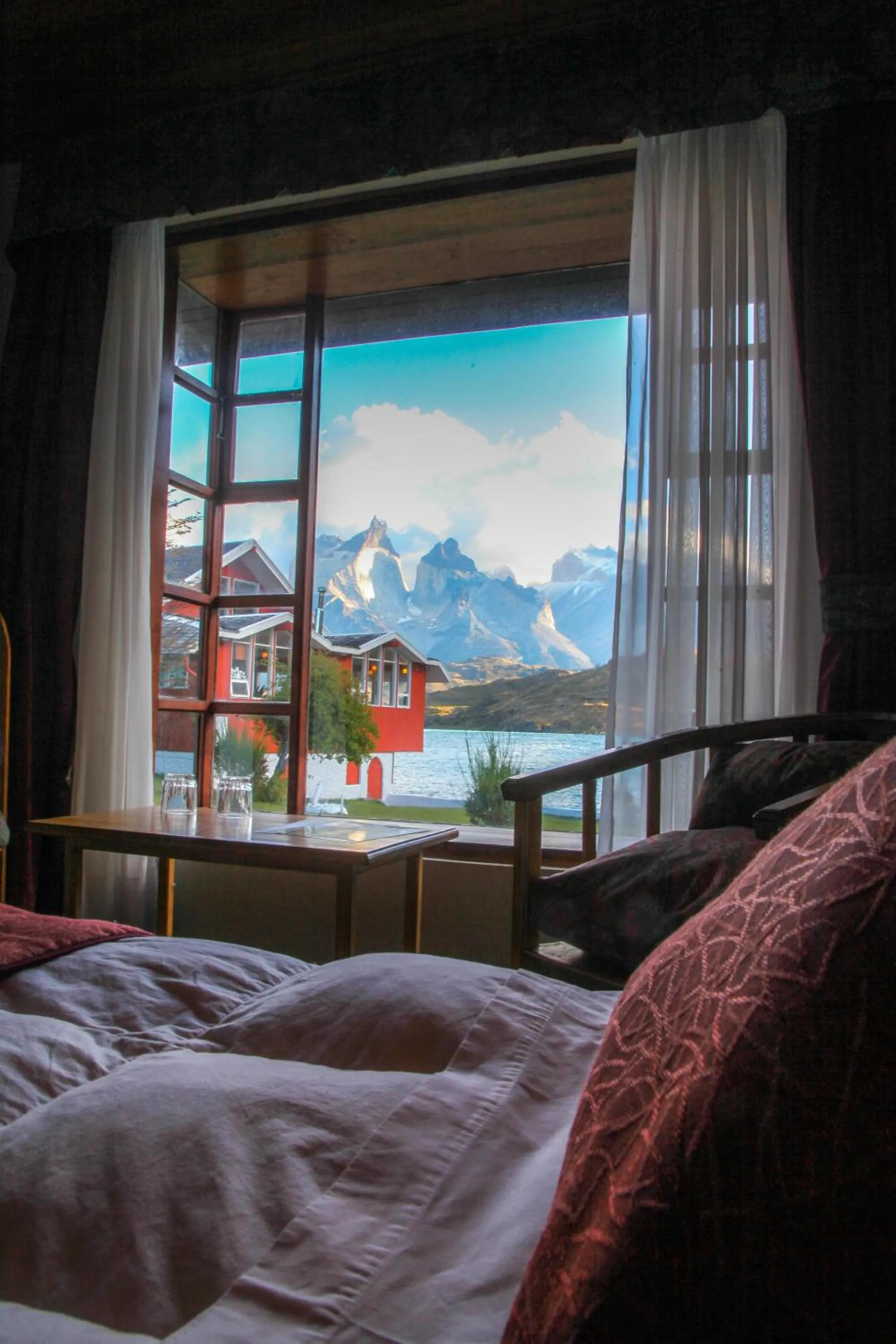 Bed in Hostería Pehoe