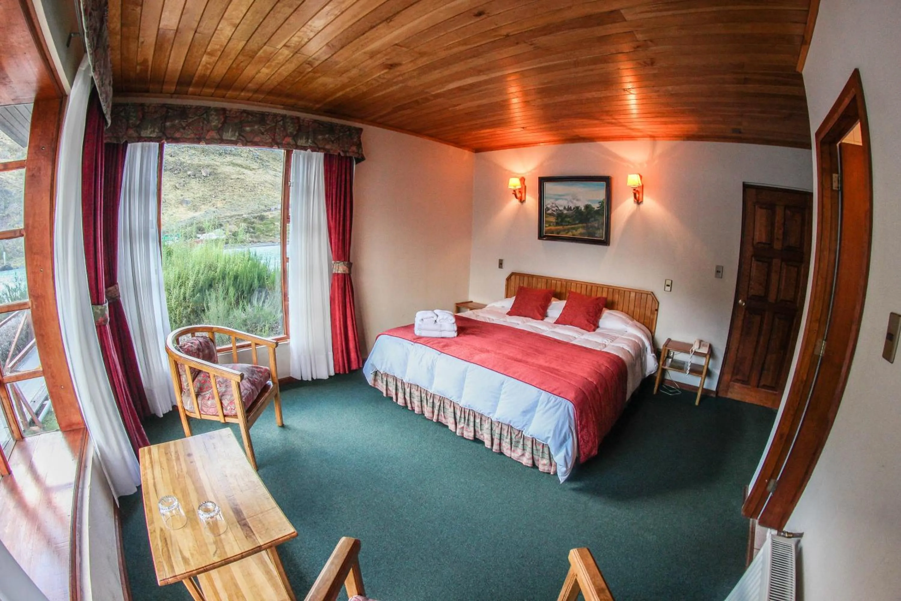 Bed in Hostería Pehoe