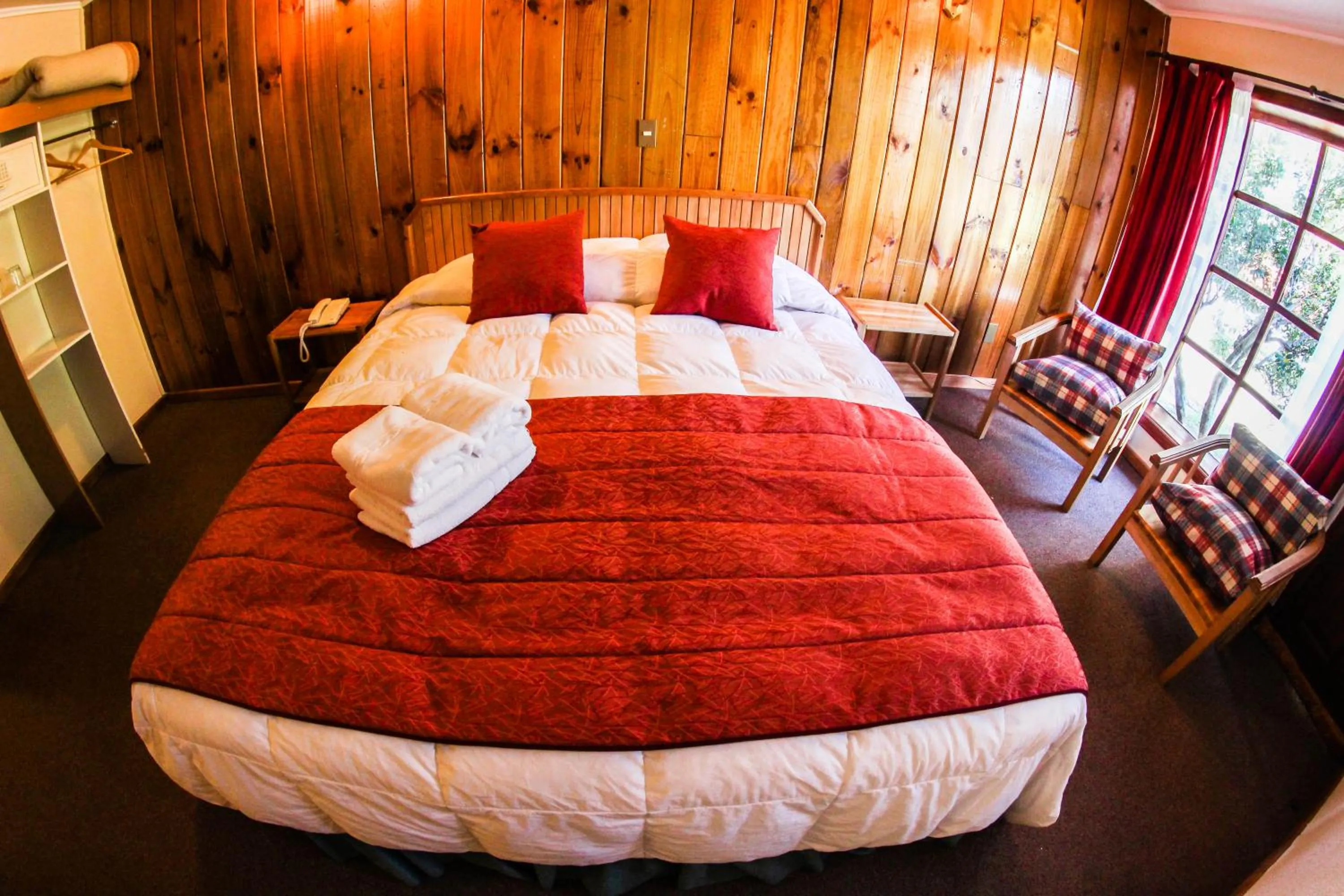 Bed in Hostería Pehoe