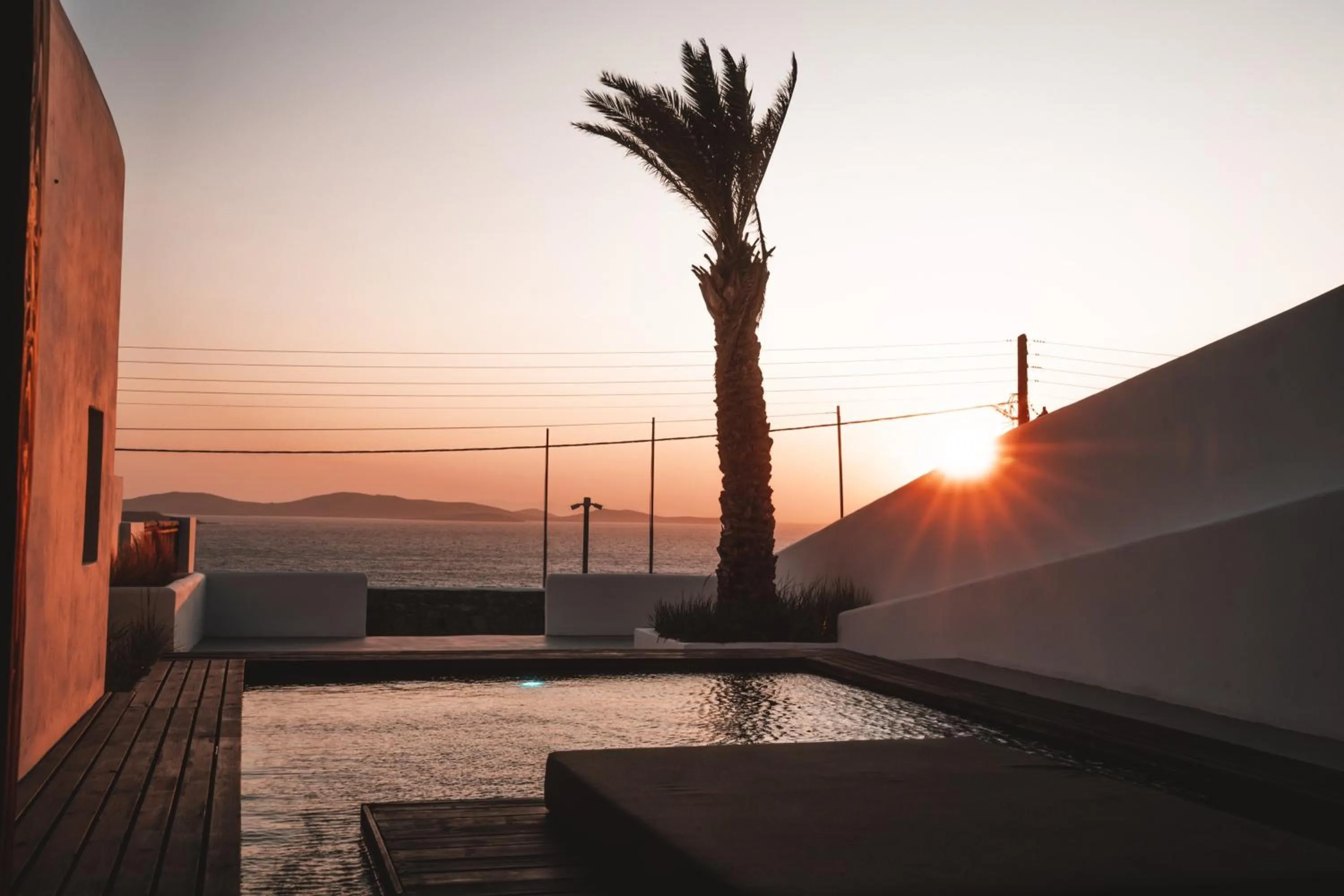 Pool view in ananea Mykonos - Adults Only