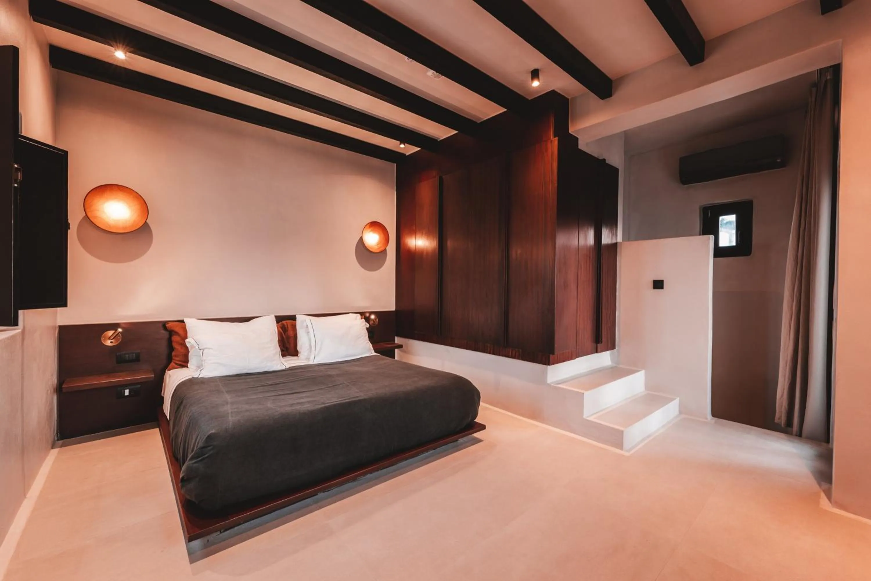 Bed in ananea Mykonos - Adults Only