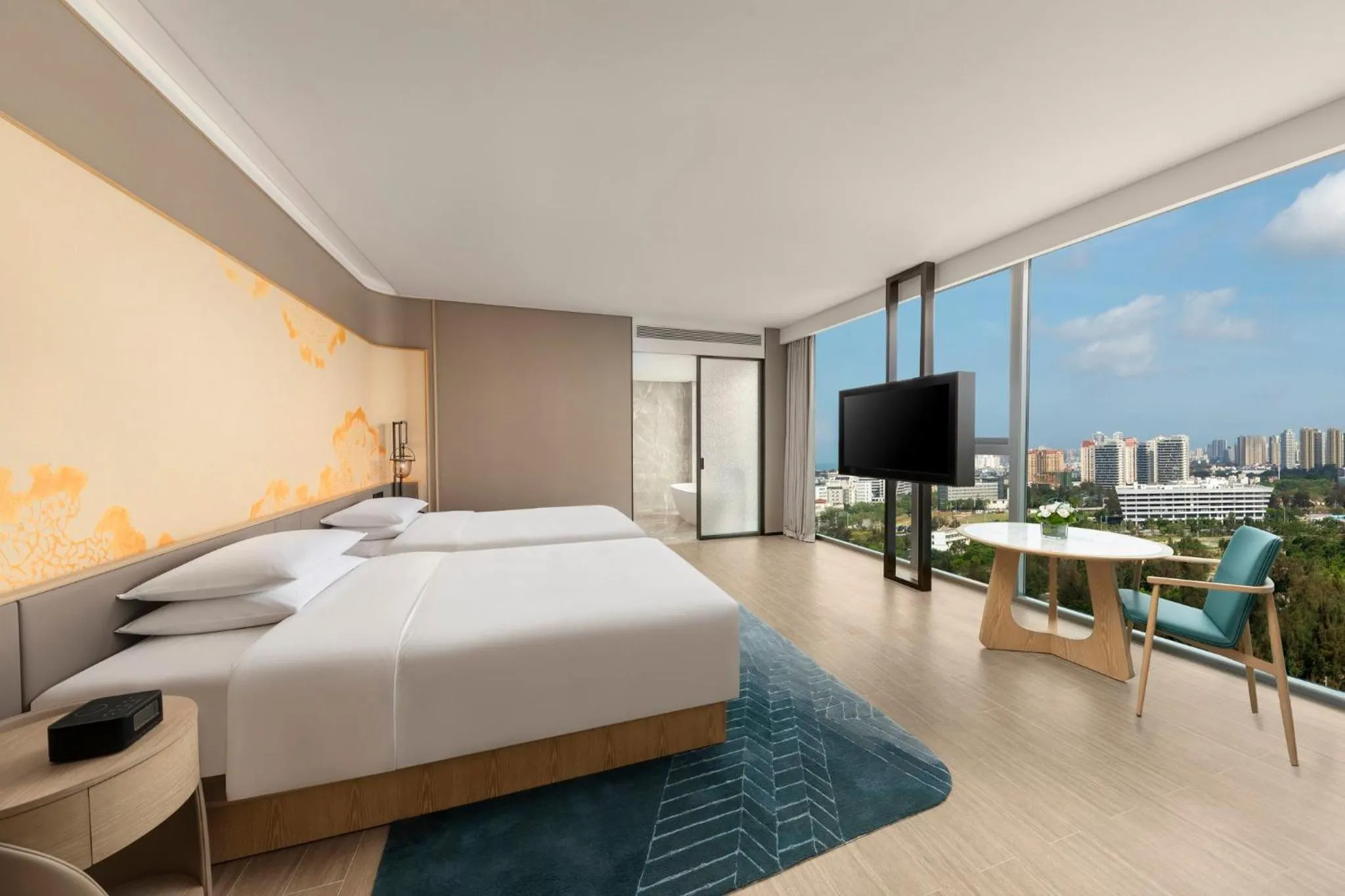 Photo of the whole room, Bed in HUALUXE Beihai Silver Beach Resort by IHG