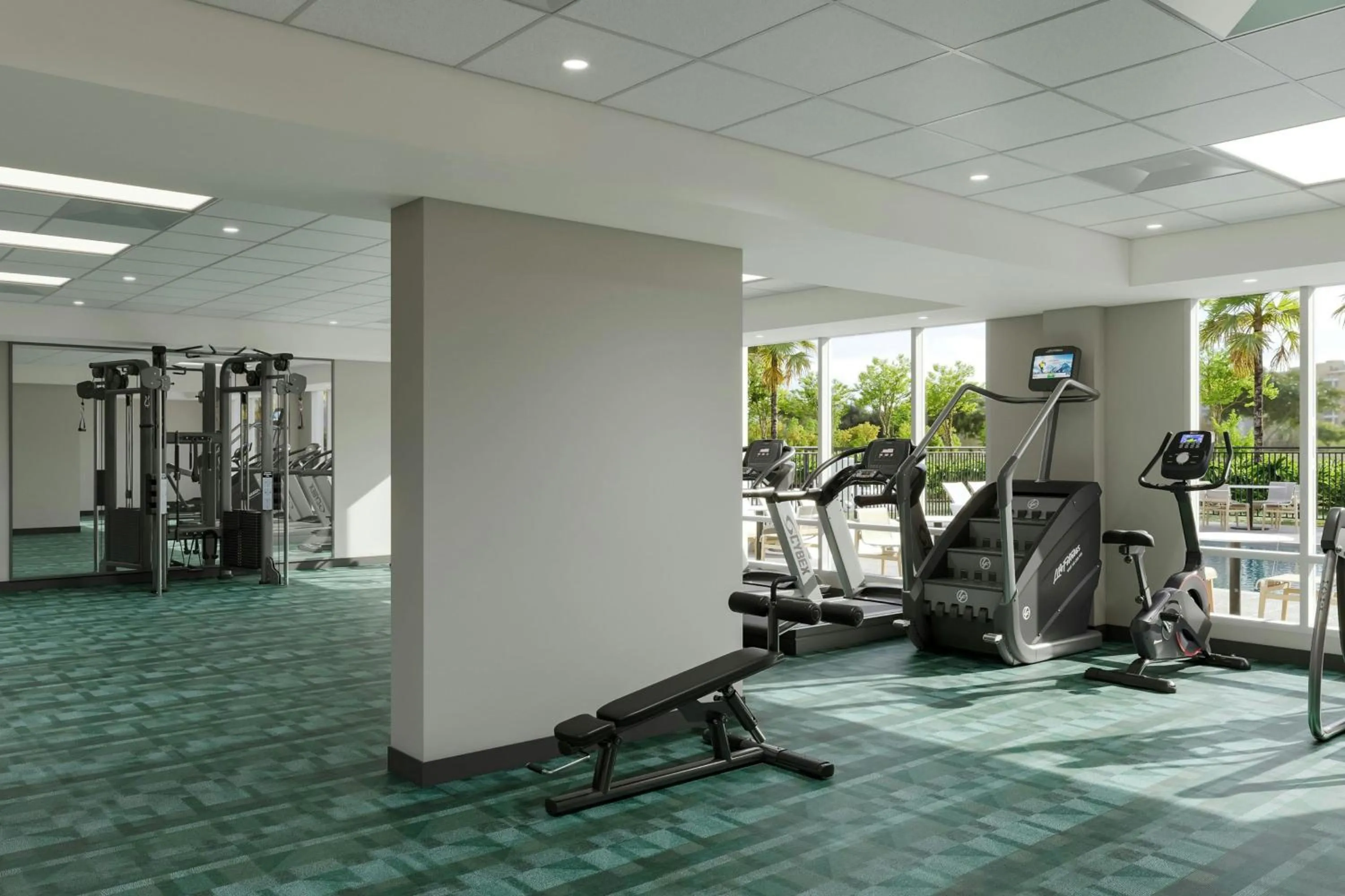 Fitness centre/facilities in TownePlace Suites by Marriott Middleburg