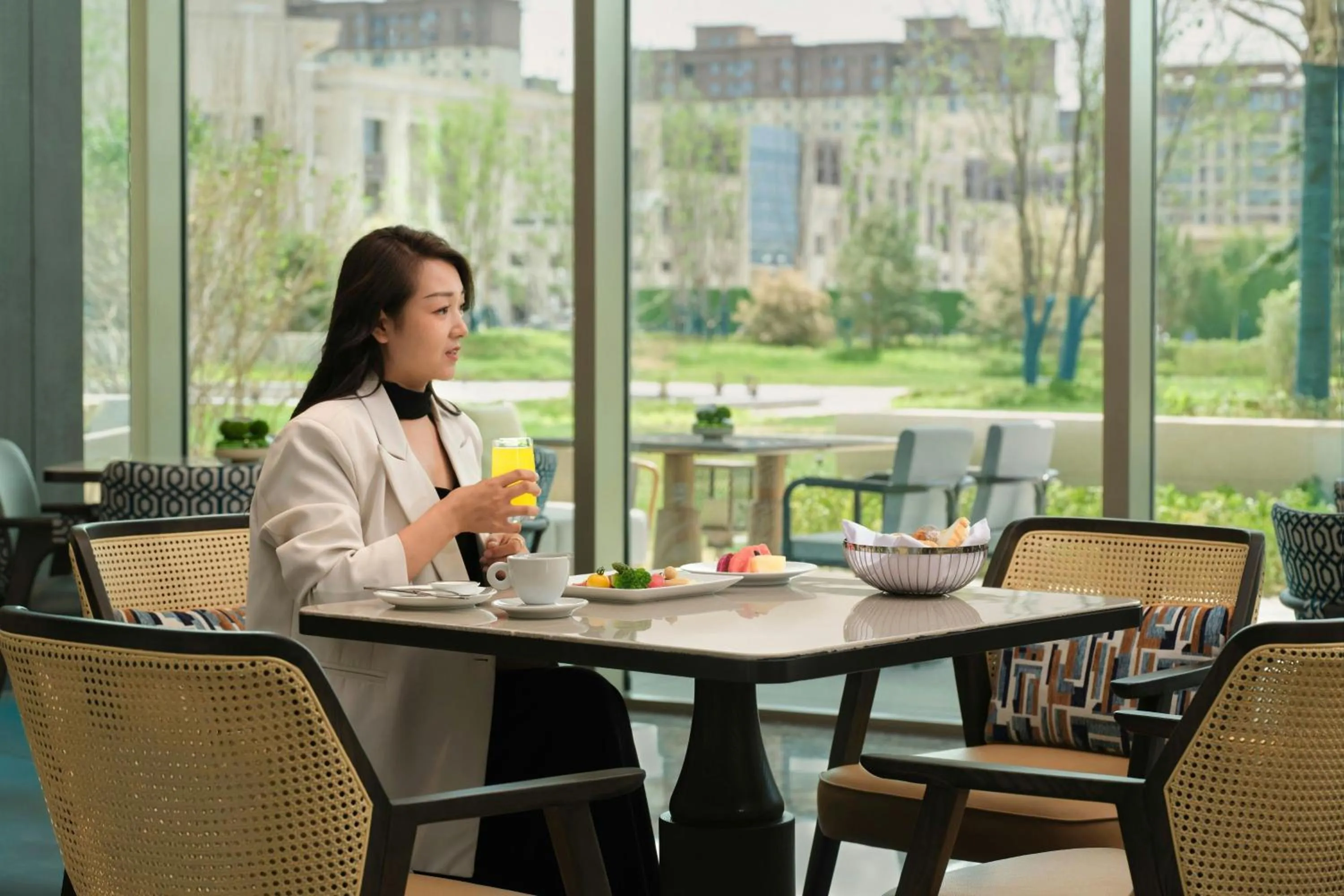 Breakfast in Courtyard by Marriott Korla