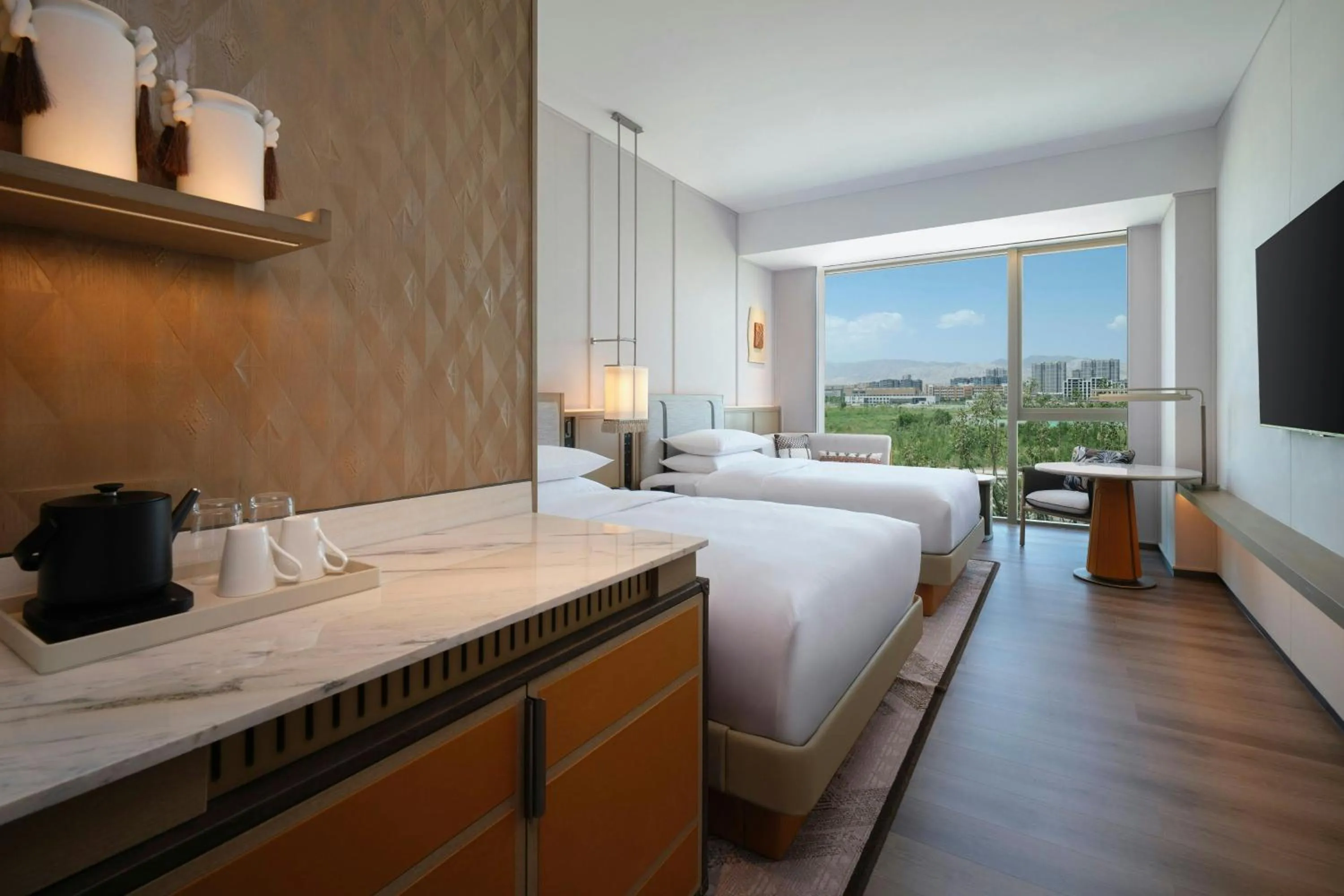 Photo of the whole room, Bed in Courtyard by Marriott Korla