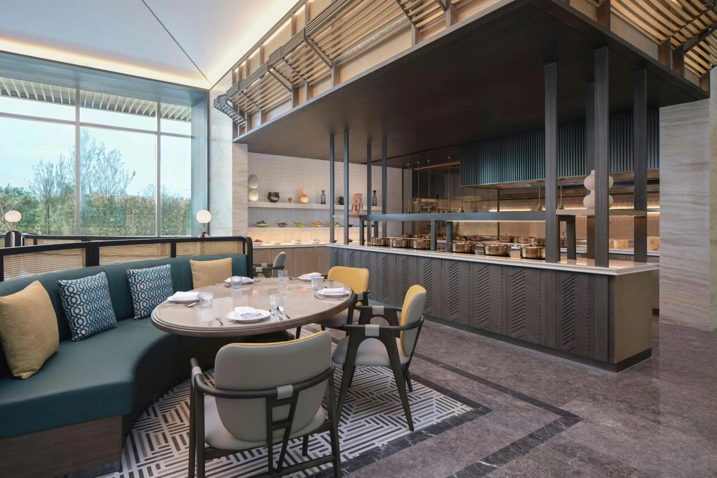 Breakfast in Courtyard by Marriott Korla