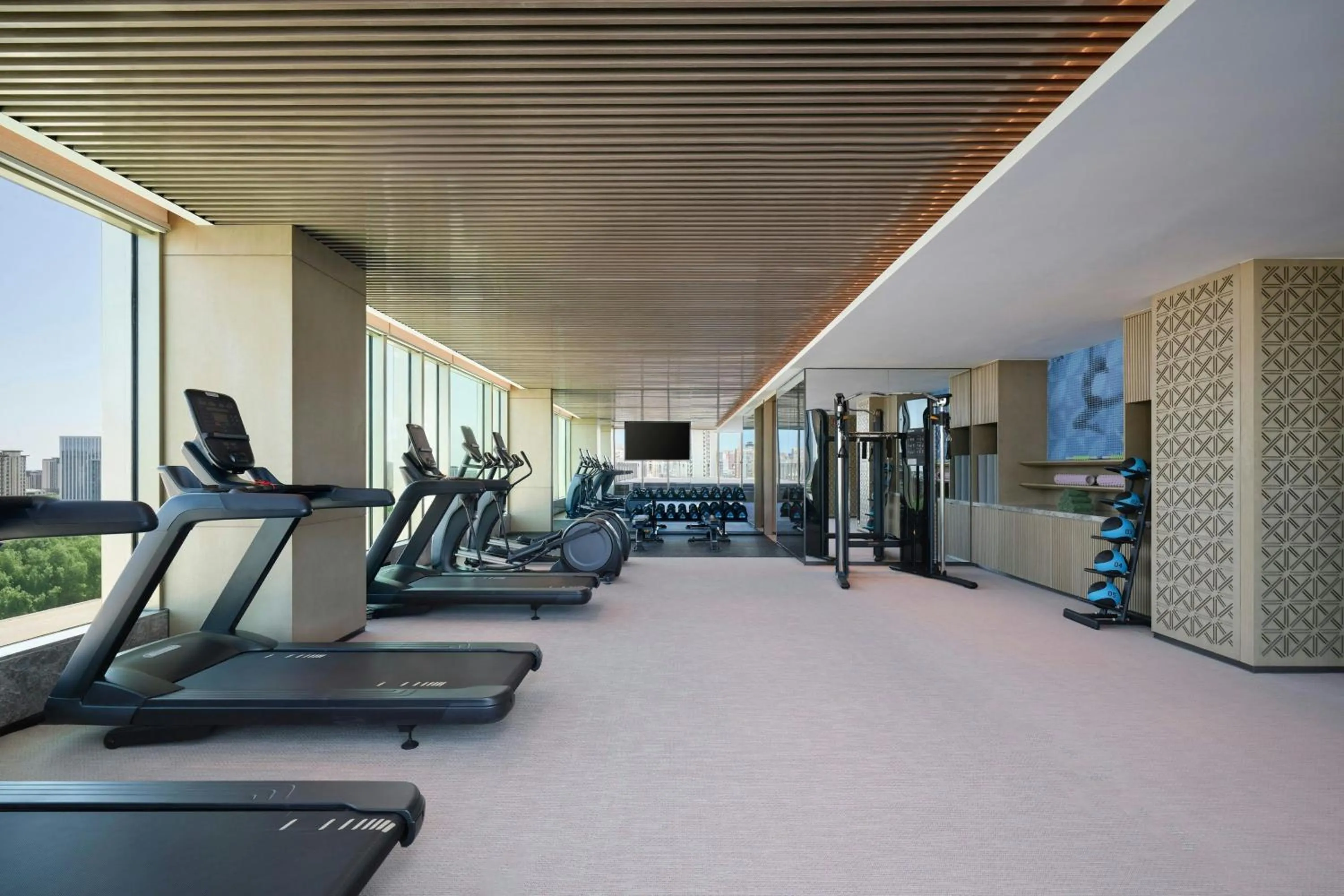 Fitness centre/facilities in Courtyard by Marriott Korla