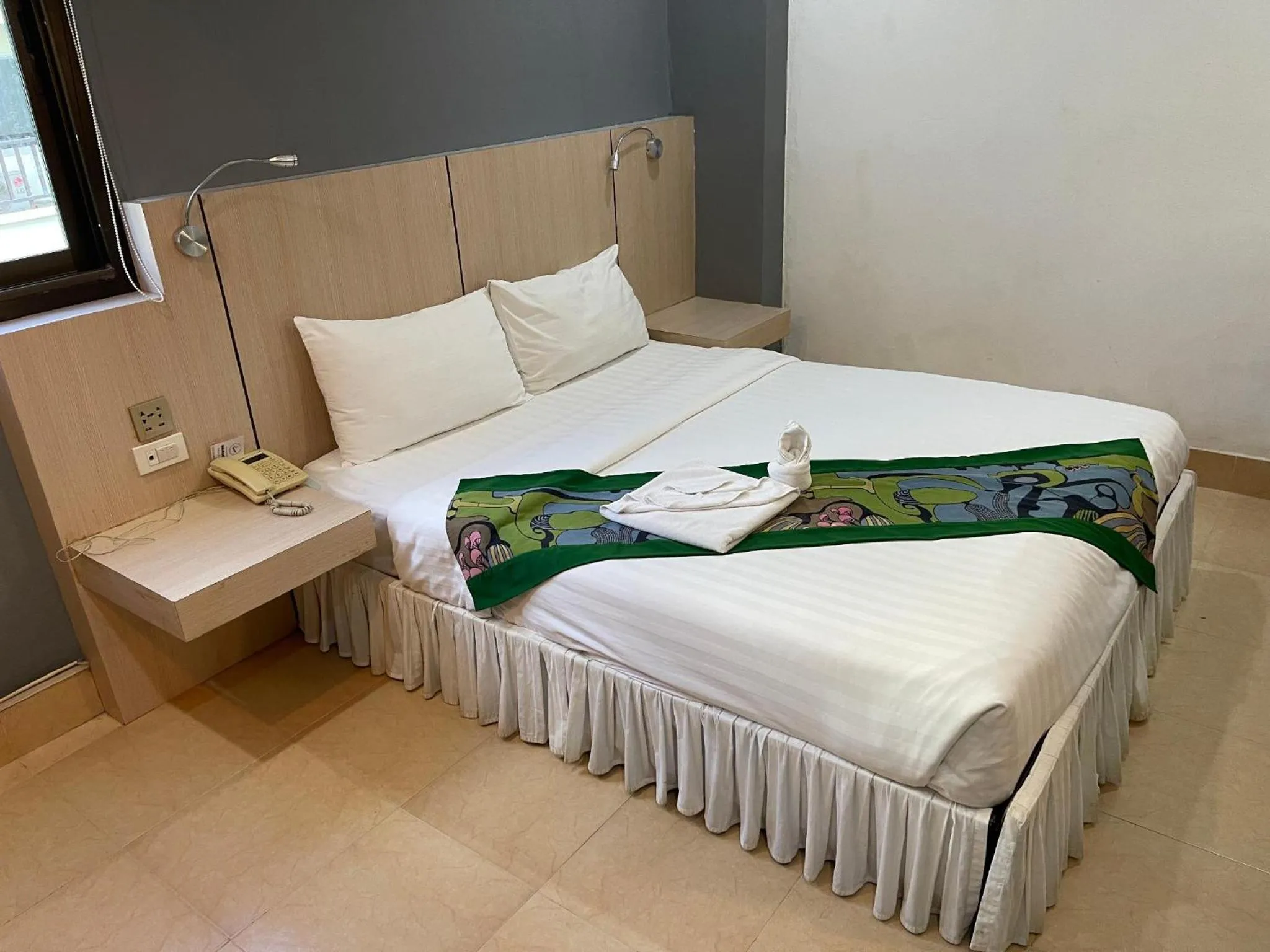 Bed in Lucky city hotel
