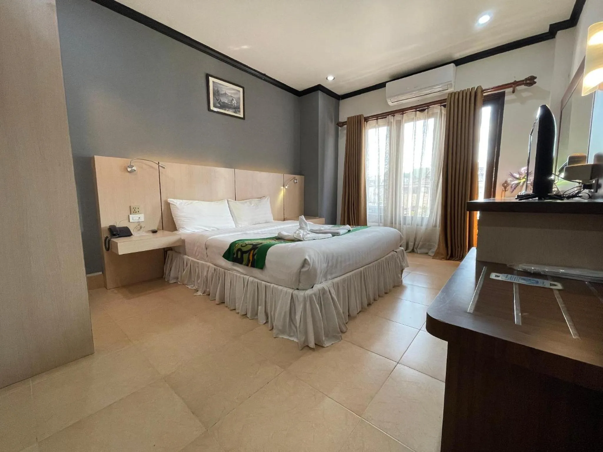 Bed in Lucky city hotel