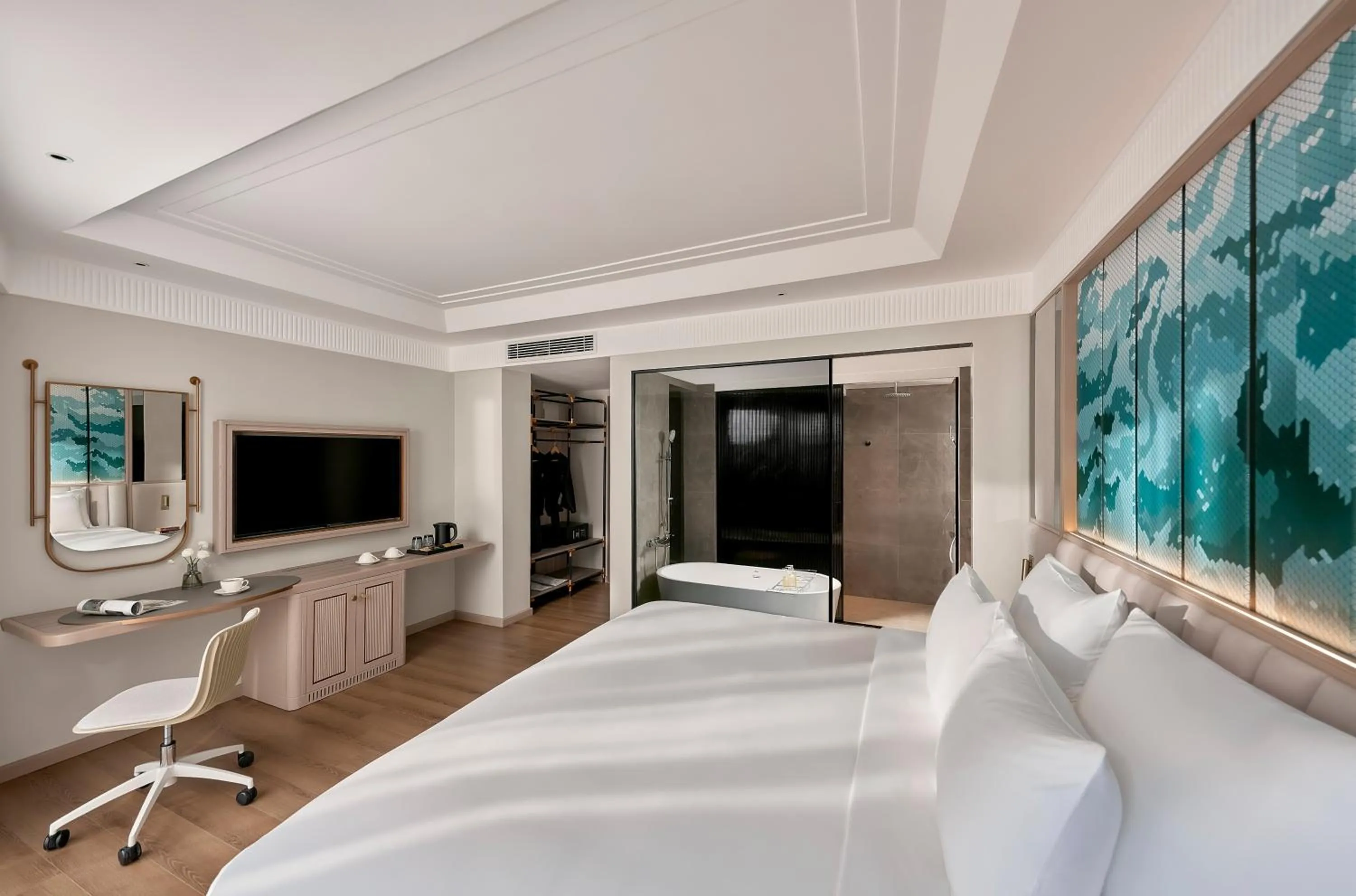 TV and multimedia, Bed in La Siesta Premium Lakeside