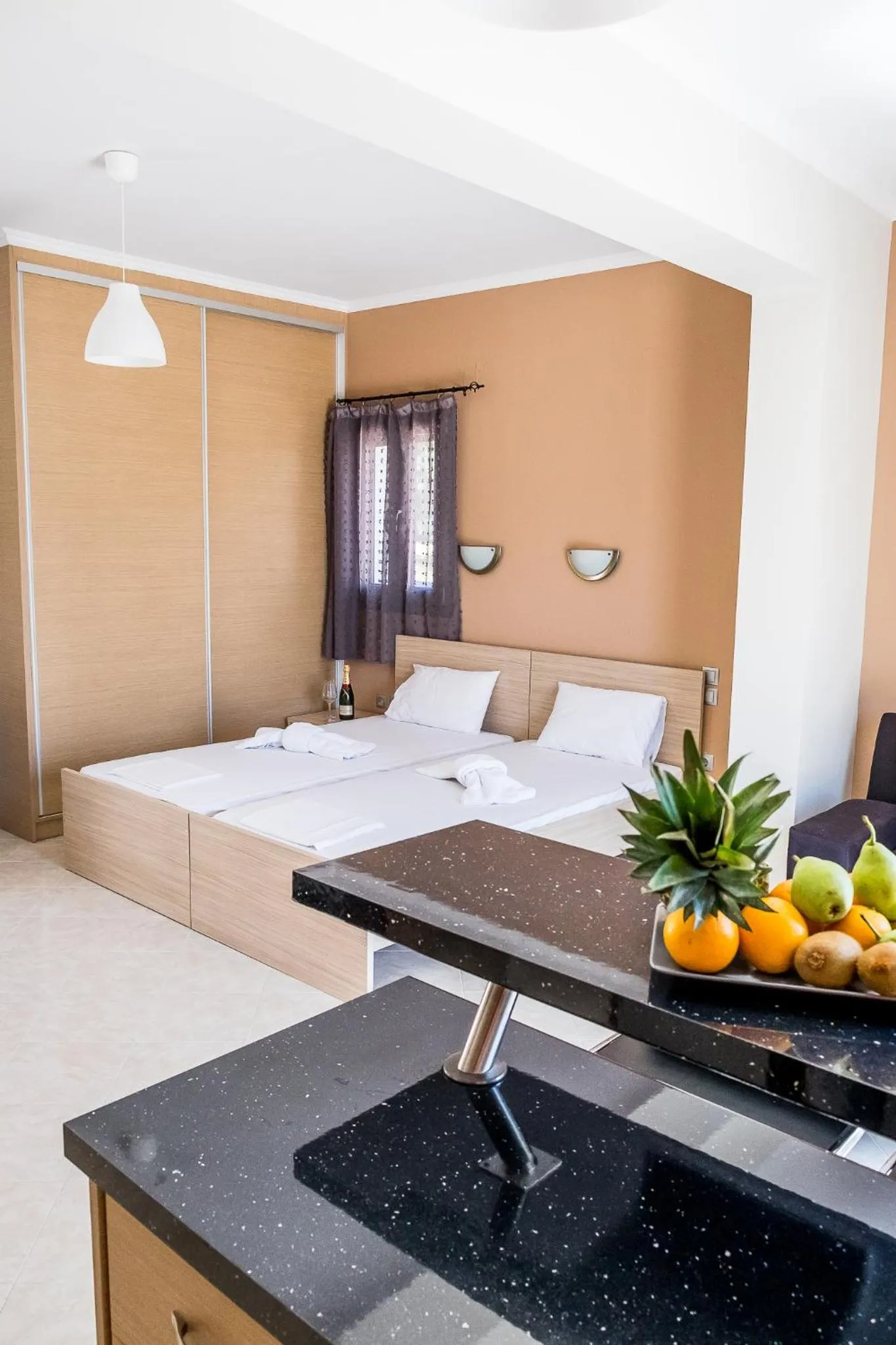 Bed in Golden Sun Villas