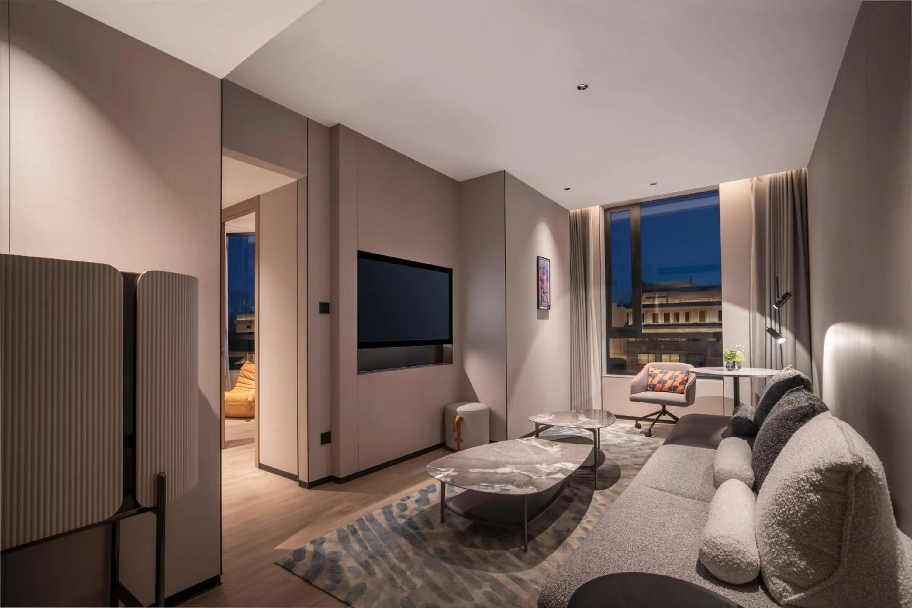 Living room, Bed in Holiday Inn Express Shanghai on The Bund by IHG